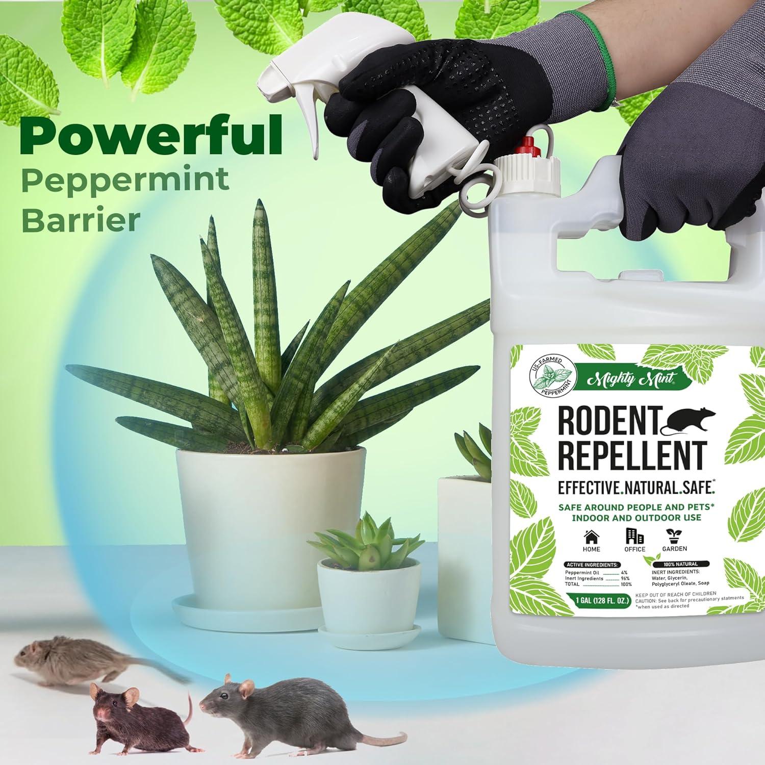 Spray Repelente de Roedores Menta Poderosa 3.78 L Natural