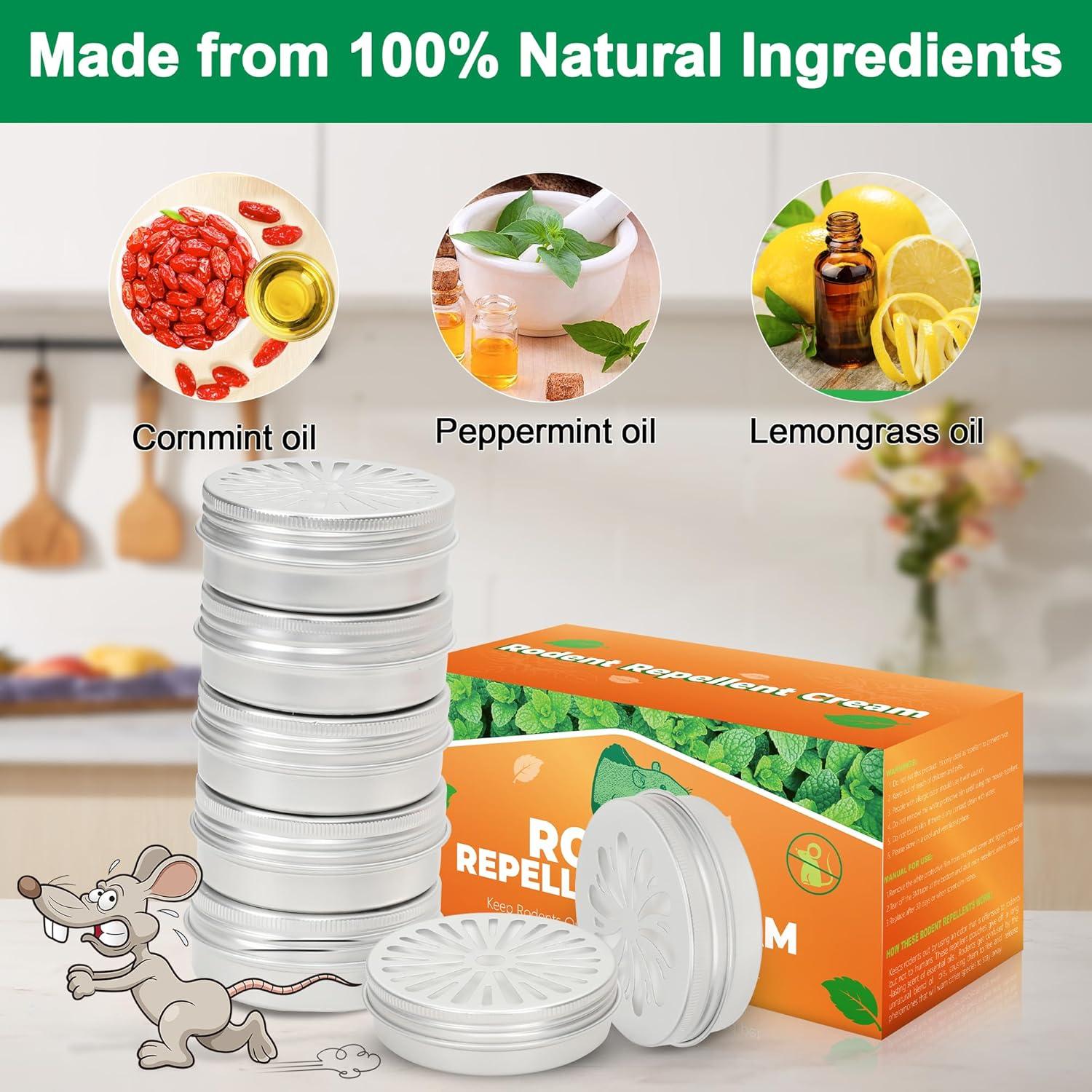 Paquete de 6 Repelentes de Ratones de Menta Crobirware
