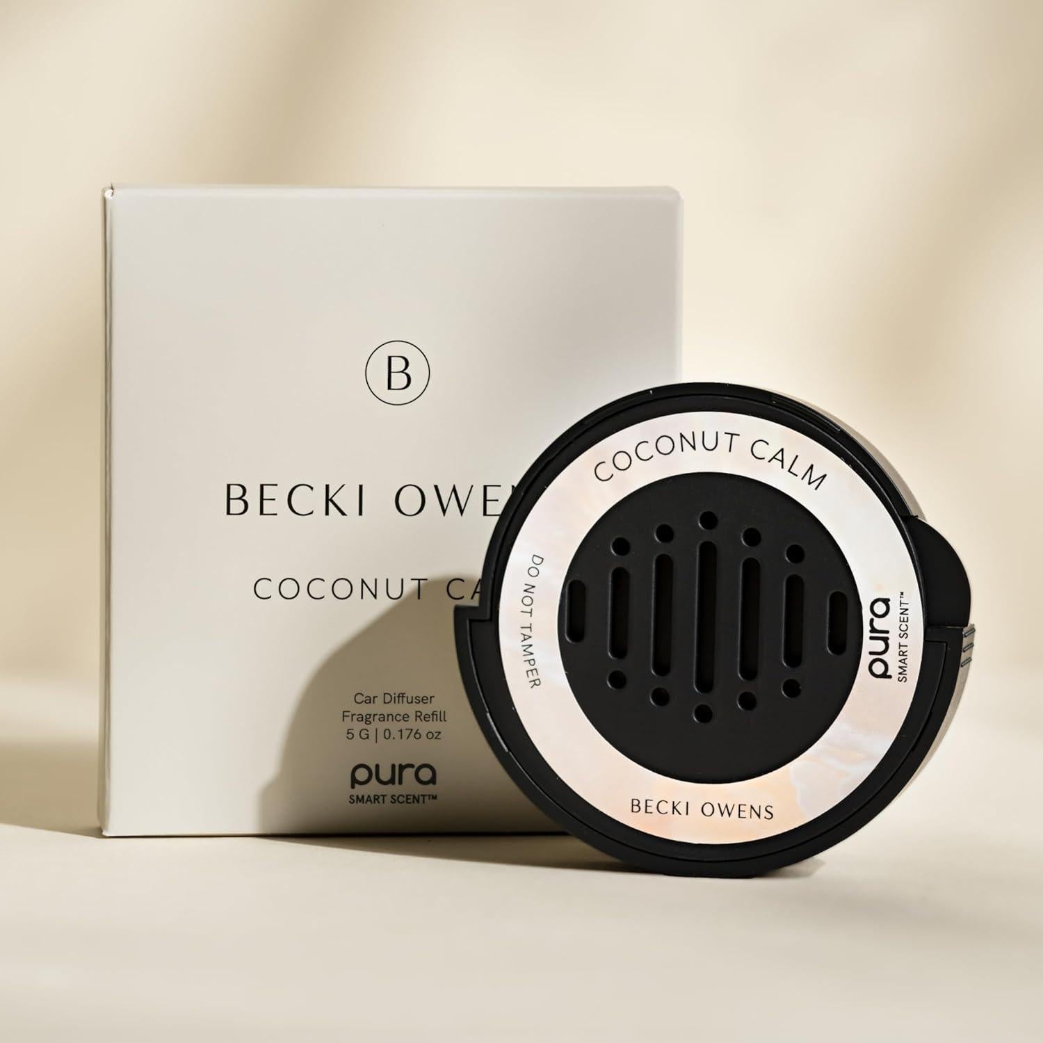 Recarga de Aroma Pura Coco Calmado para Auto - Fragancia Duradera