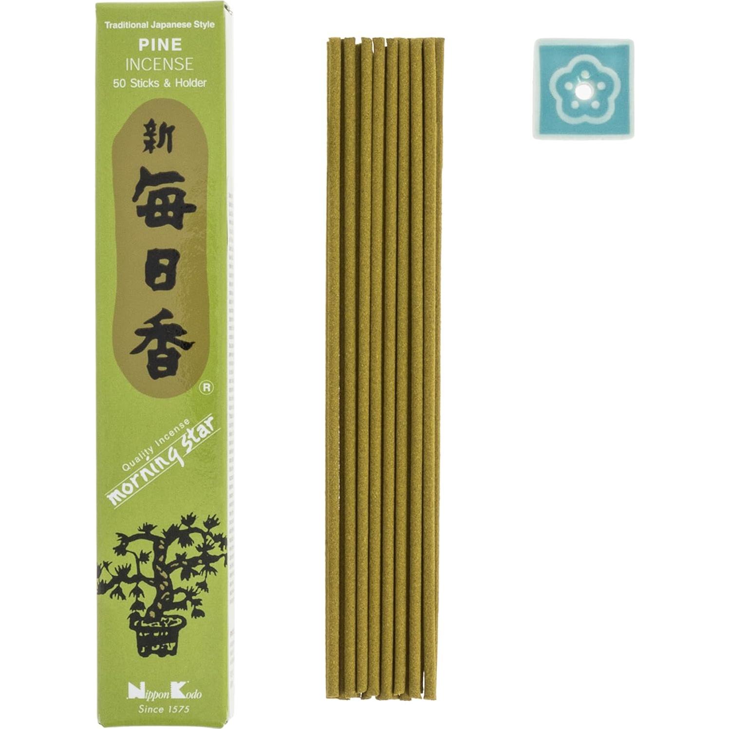 Incienso Nippon Kodo Morning Star Pino 50 Varillas 13.5cm