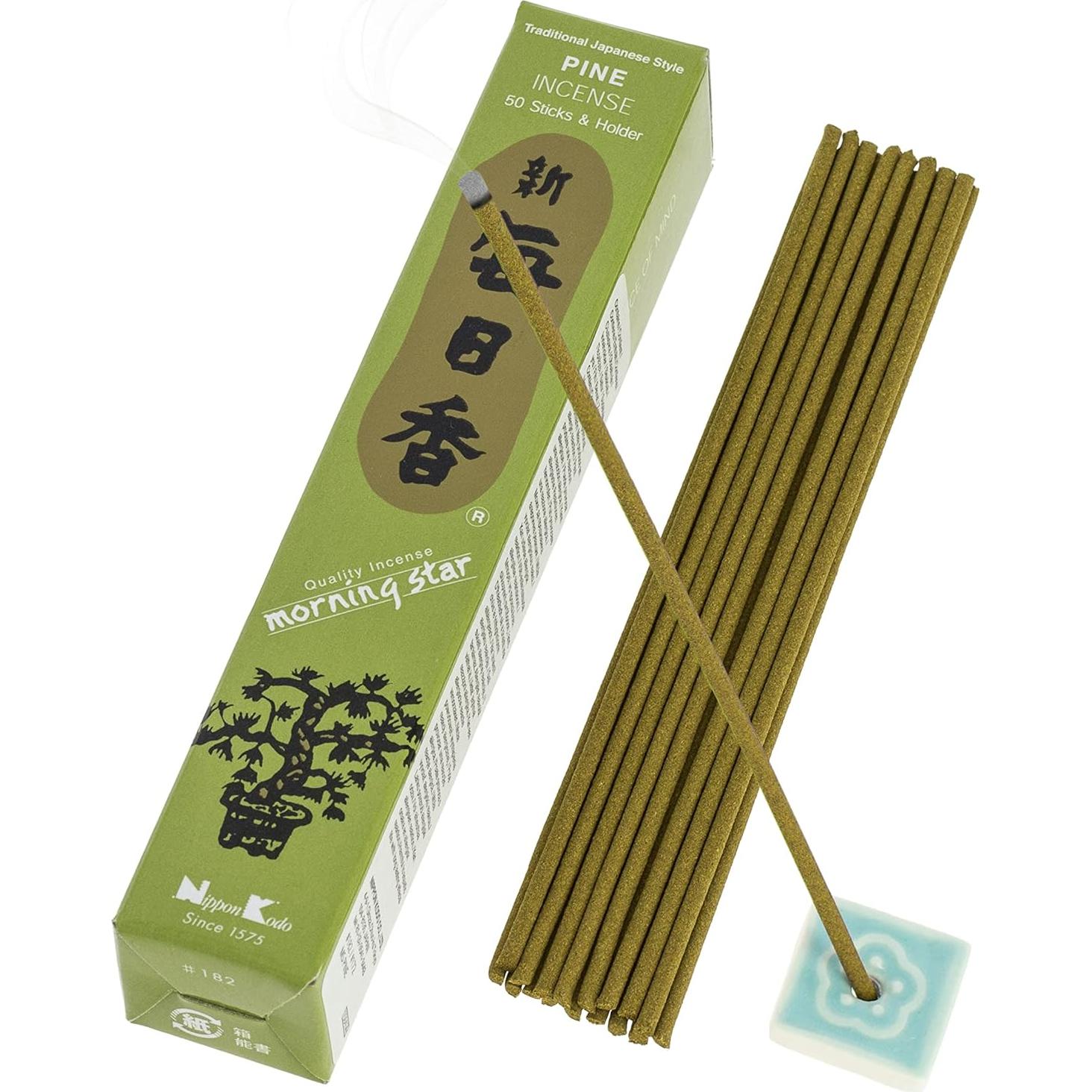 Incienso Nippon Kodo Morning Star Pino 50 Varillas 13.5cm