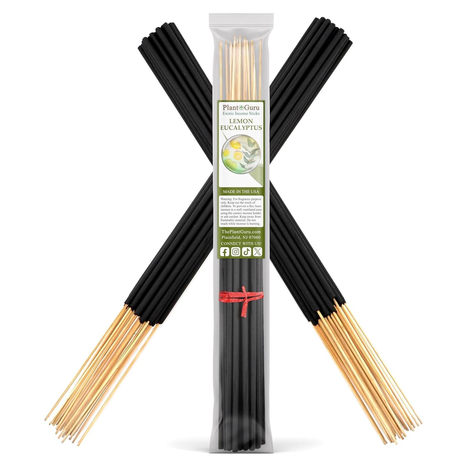 Incienso Jumbo Eucalipto Limón Plant Guru 48 cm - 30 Varitas