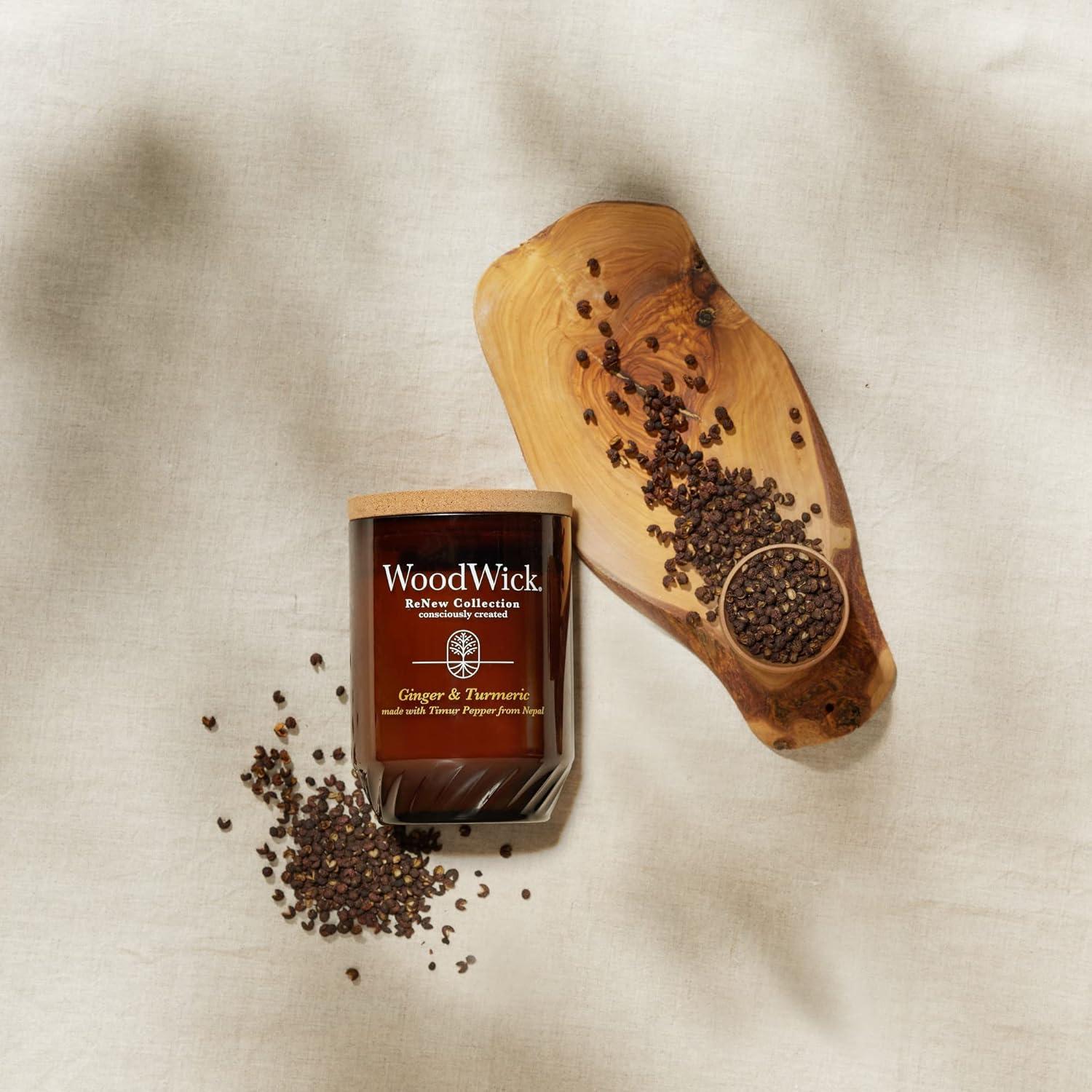 Vela Aromática WoodWick Jengibre y Cúrcuma 170 g