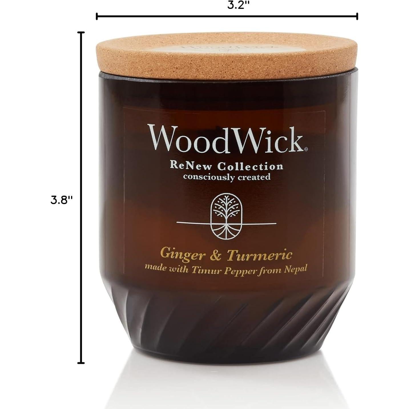 Vela Aromática WoodWick Jengibre y Cúrcuma 170 g