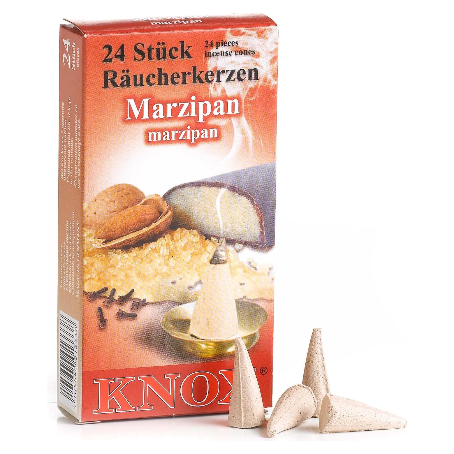 Conos de Incienso KNOX Aromatizados Marzipan 24 Unidades