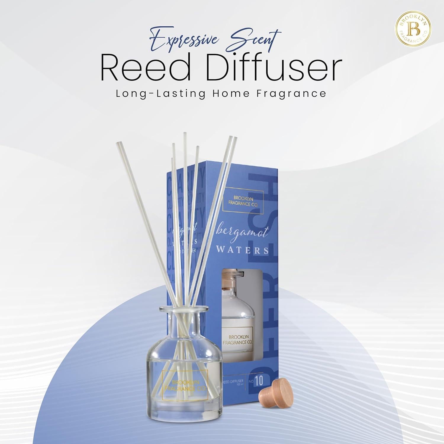 Difusor de Aroma Brooklyn Fragrance Co. 100ml Bergamota