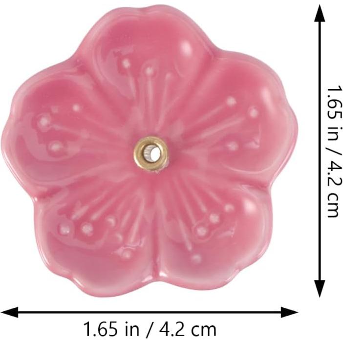Plato de Incienso Cerámica Didiseaon 2 Pcs Floral 4.2 cm