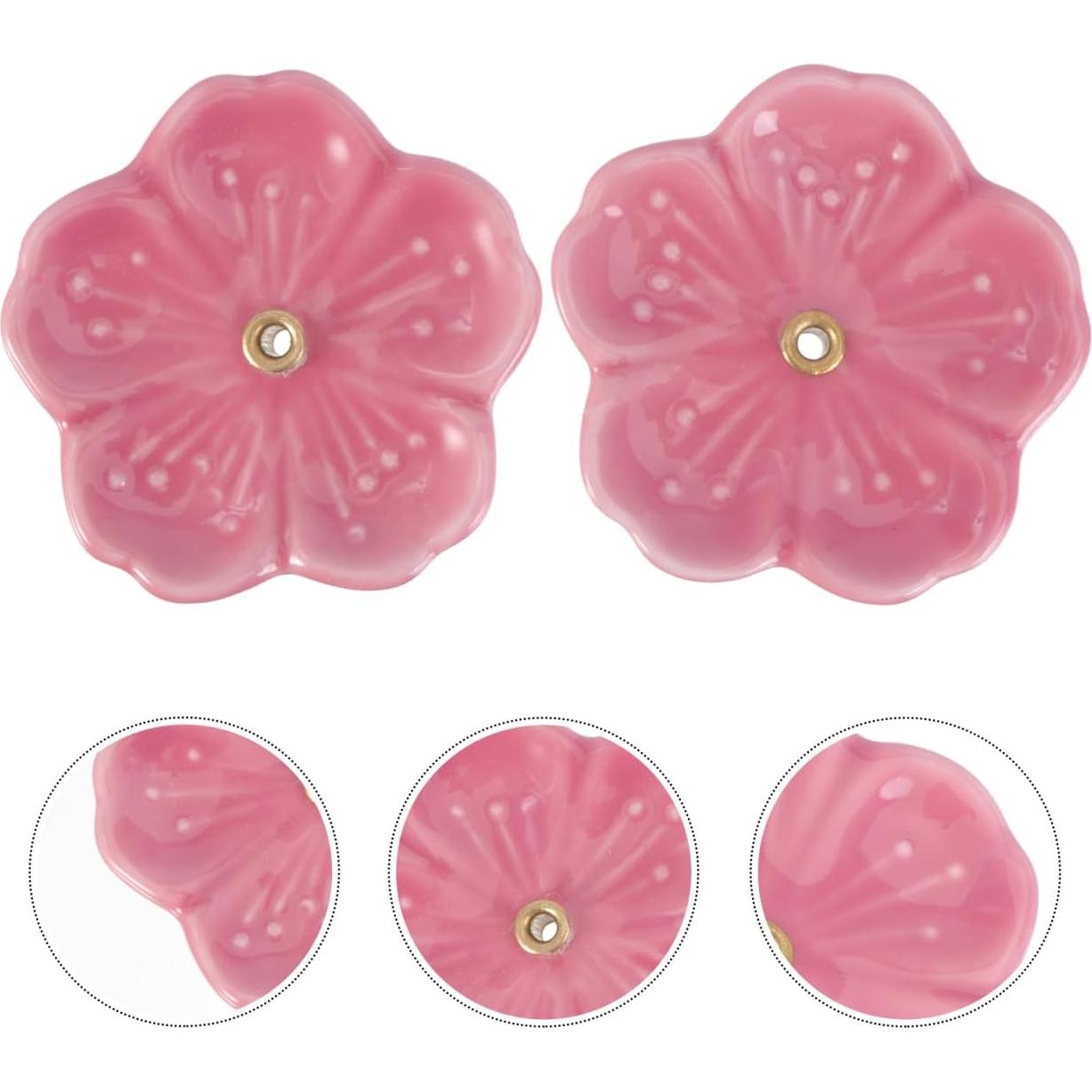 Plato de Incienso Cerámica Didiseaon 2 Pcs Floral 4.2 cm