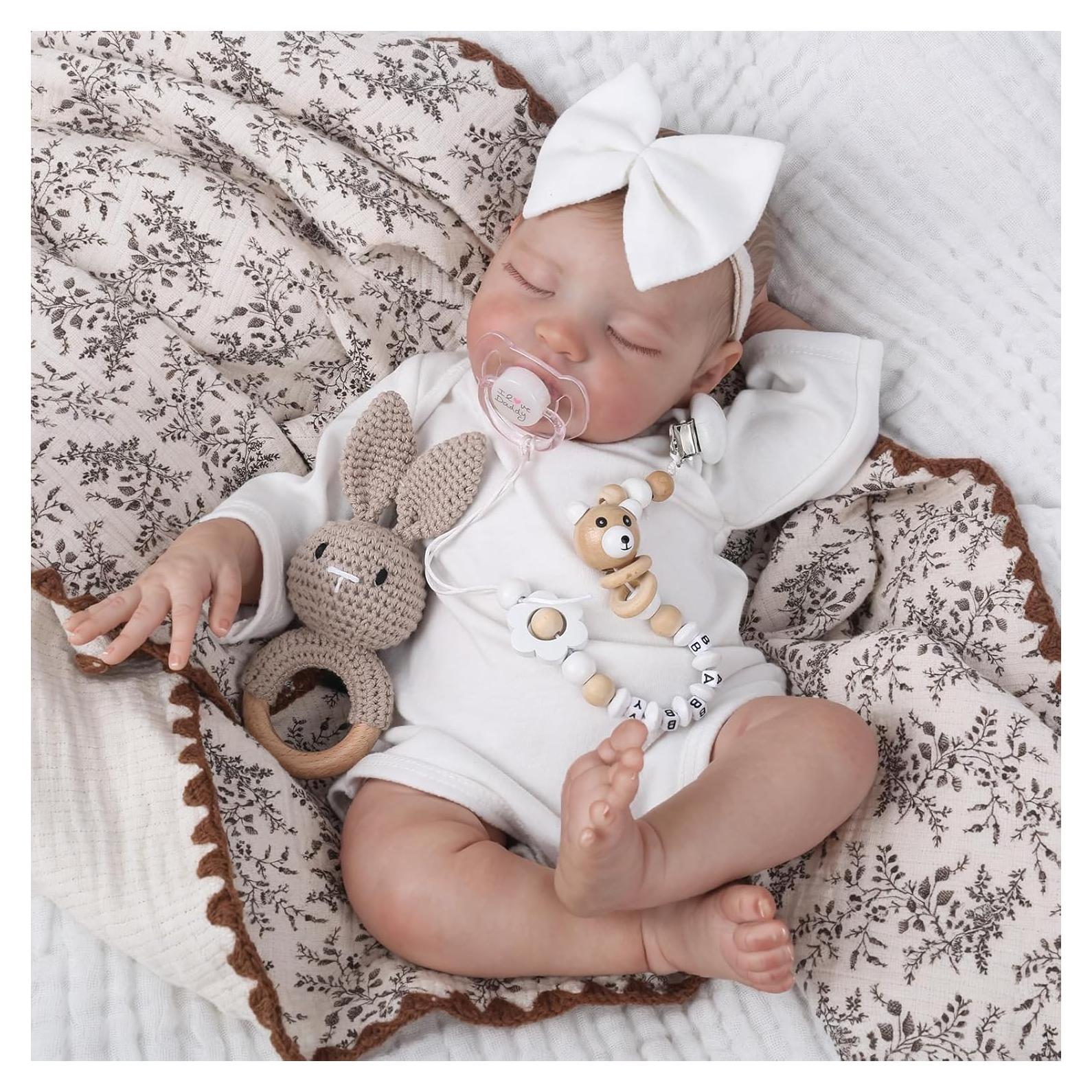 Muñeca Reborn Laura 20" (50 cm) Realista para Niños 3+