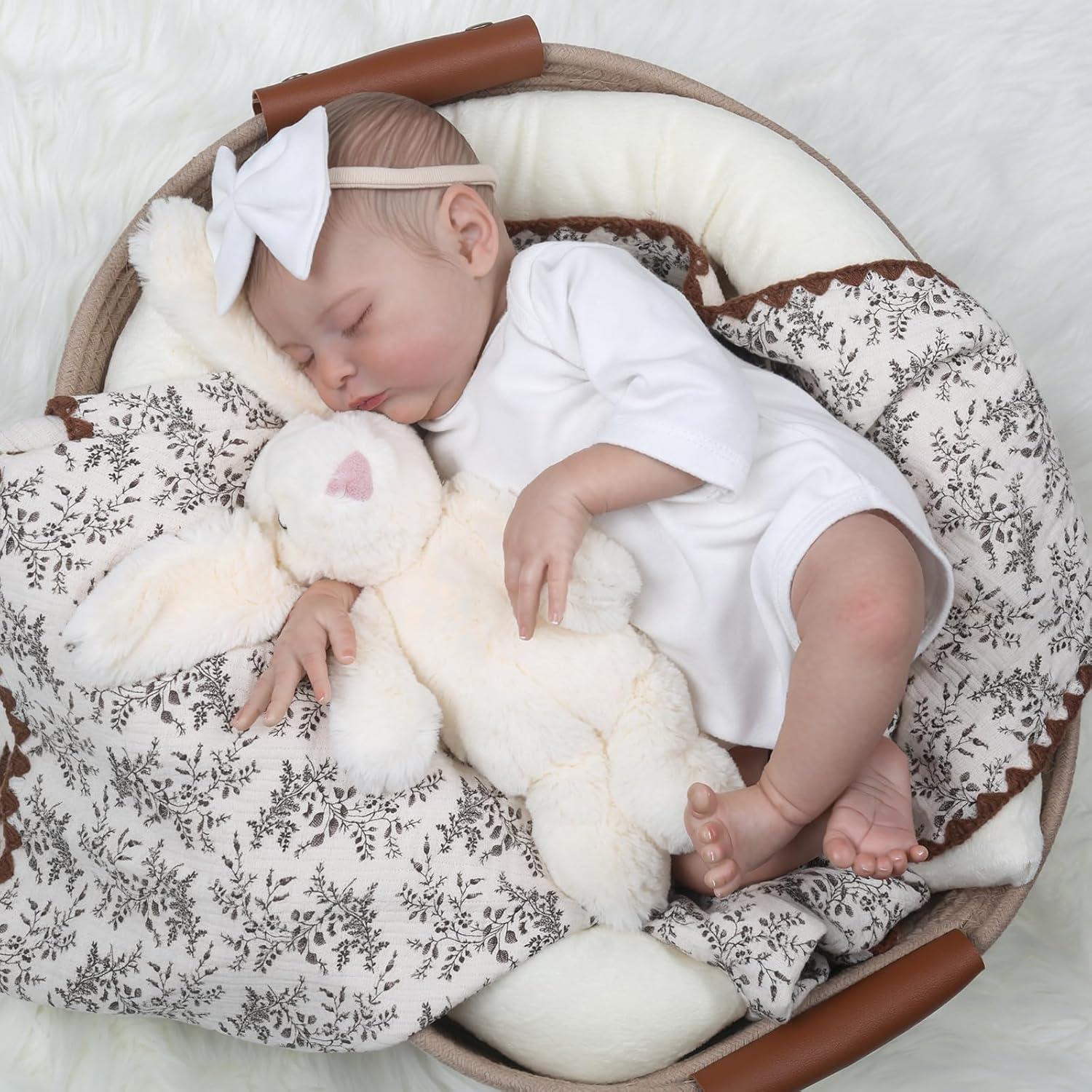 Muñeca Reborn Laura 20" (50 cm) Realista para Niños 3+