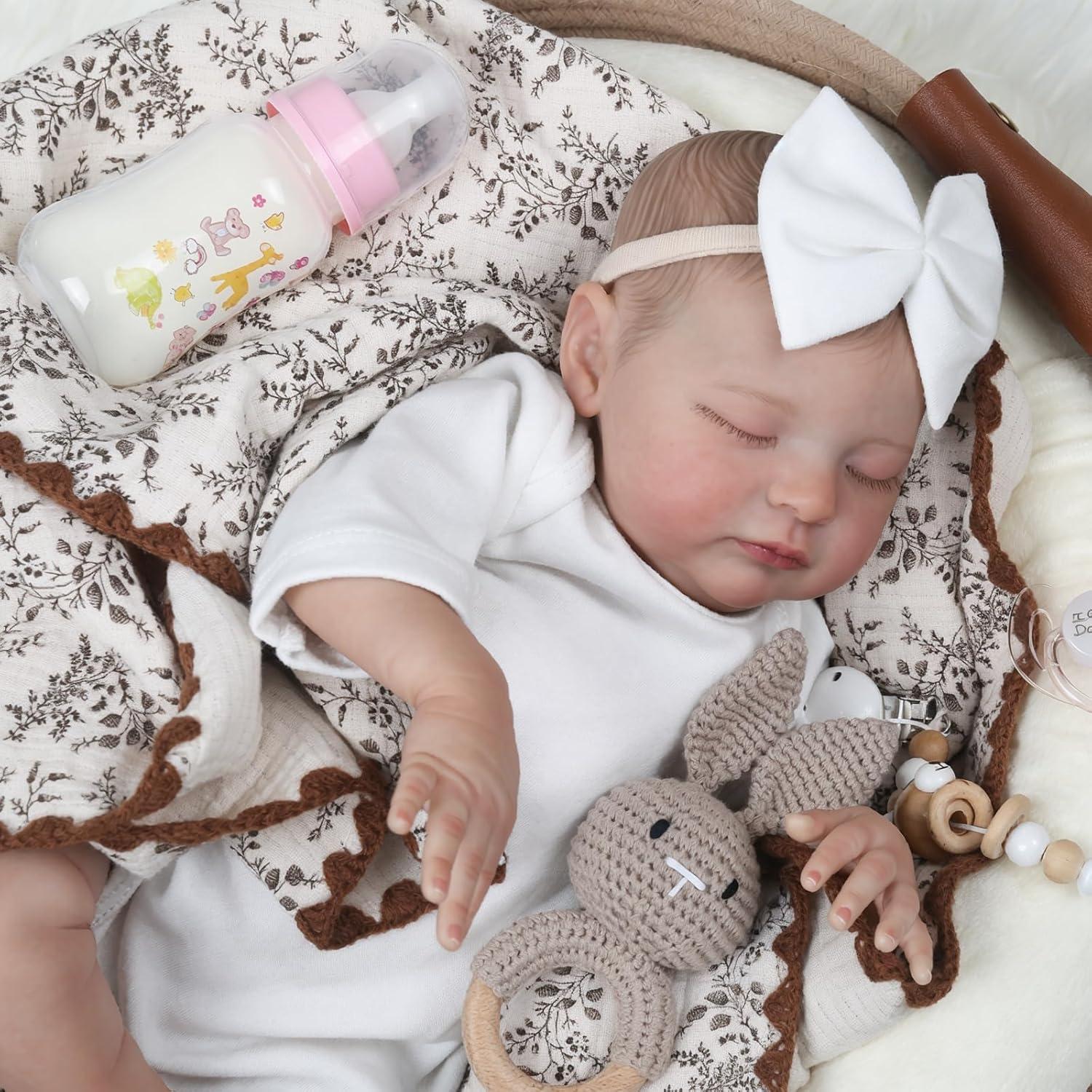 Muñeca Reborn Laura 20" (50 cm) Realista para Niños 3+