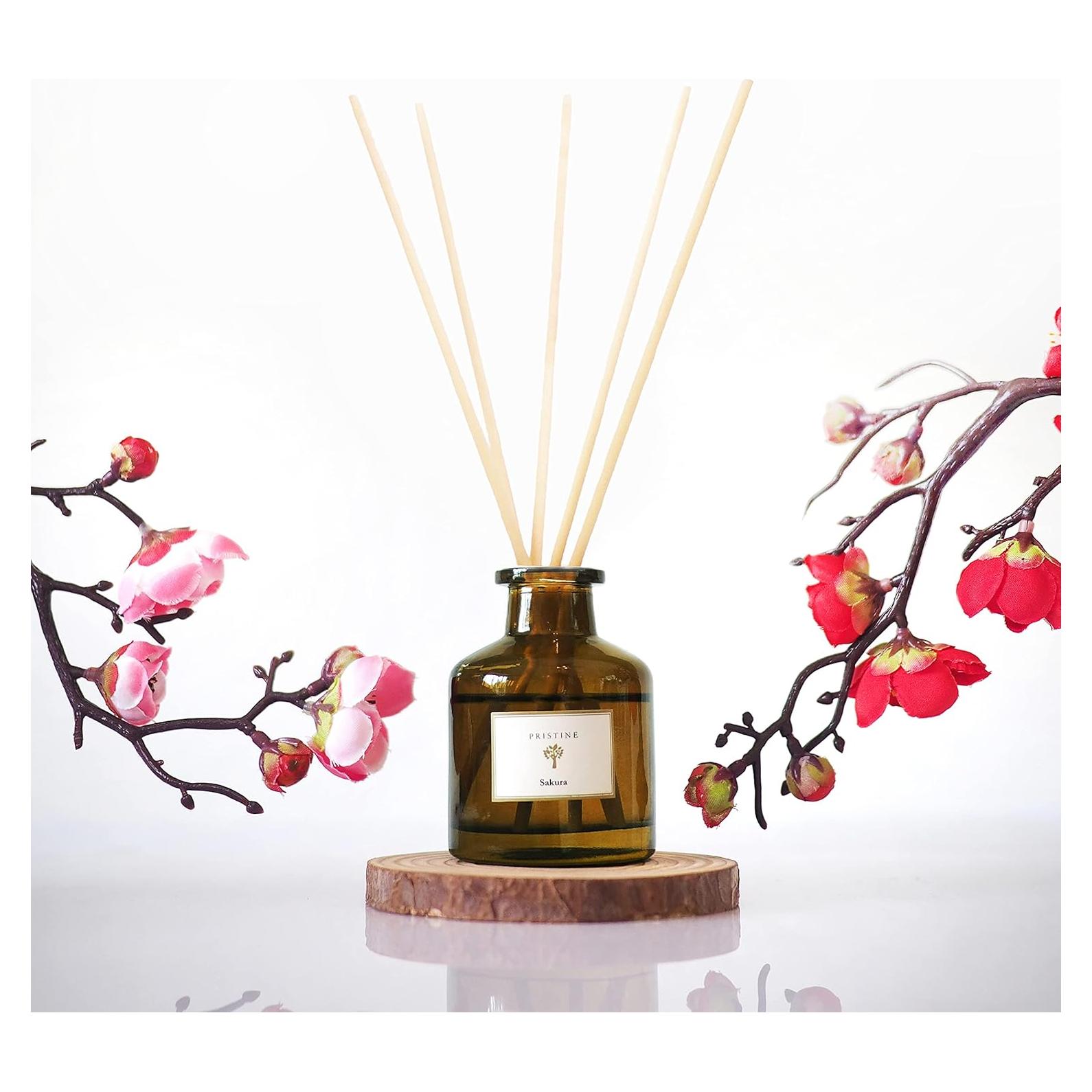 Difusor de cañas Pristine Sakura 48g - Aroma duradero