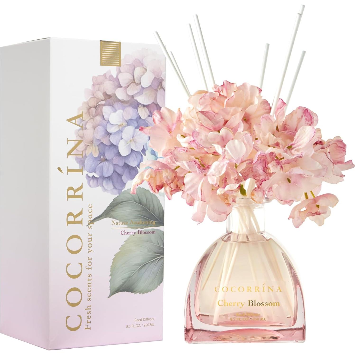 Difusor de cañas COCORRÍNA 240 ml Flor de Cerezo Decoración