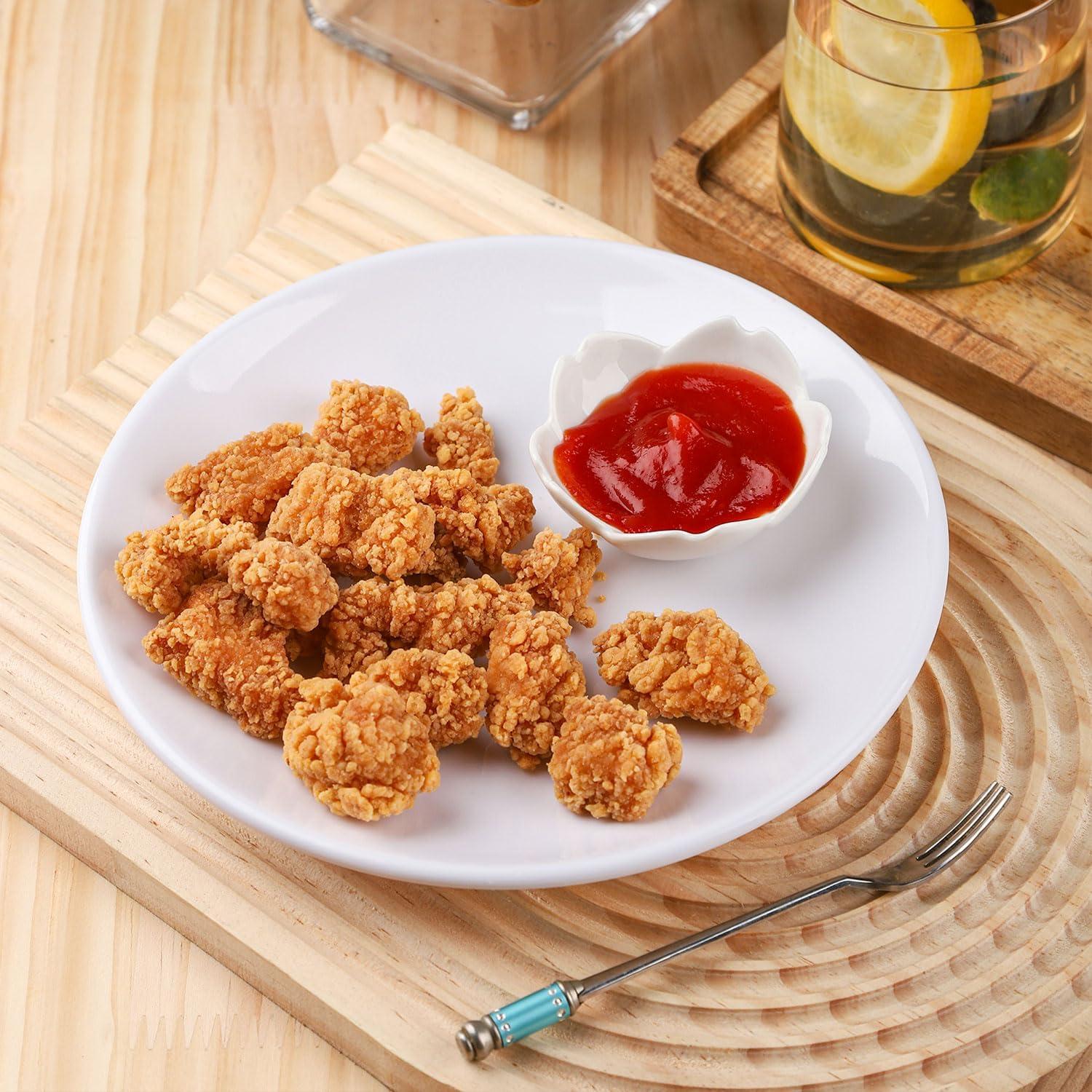 Set de 5 Platos de Cerámica Azul WHJY - Diseño Flor de Cerezo