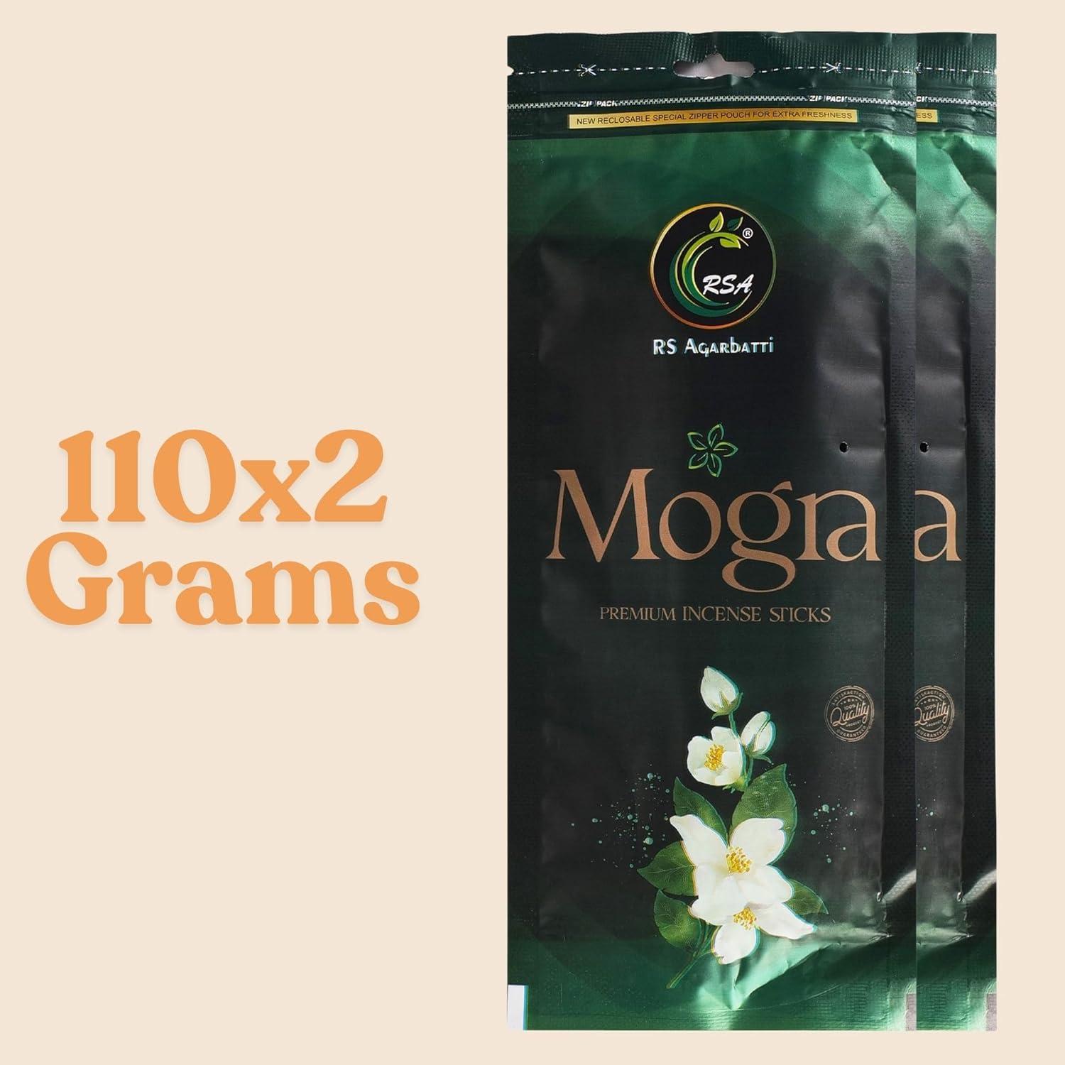 Incienso Varitas Mogra Hashcart - 220g (2 Paquetes de 110g)