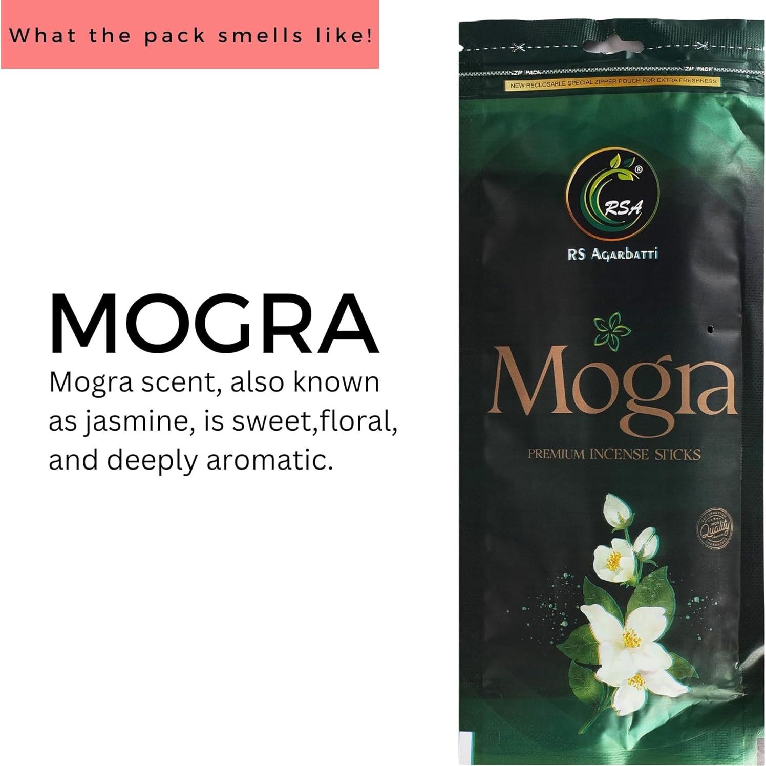 Incienso Varitas Mogra Hashcart - 220g (2 Paquetes de 110g)