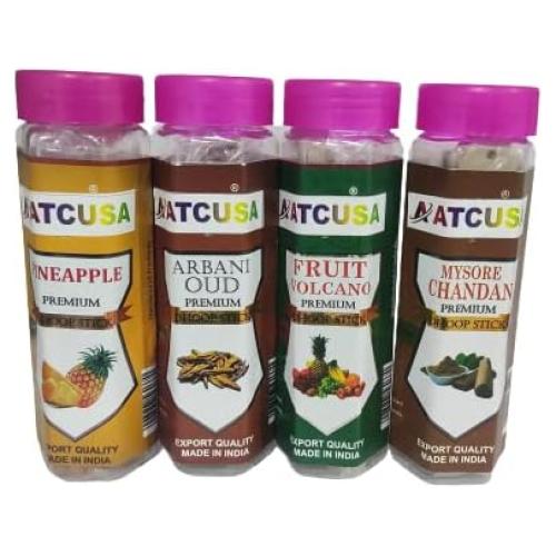 80 Varitas de Dhoop ATCUSA - 4 Fragancias Naturales