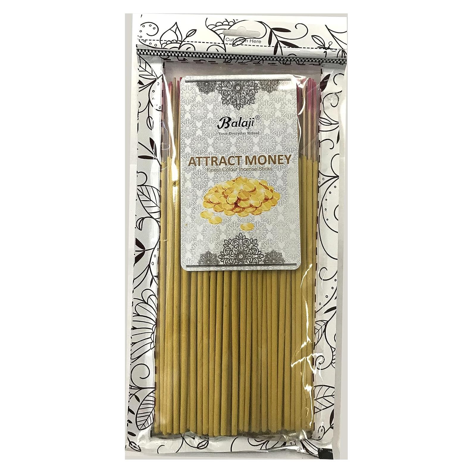 Varitas de Incienso Balaji 145g Atraer Dinero - 100 Unidades