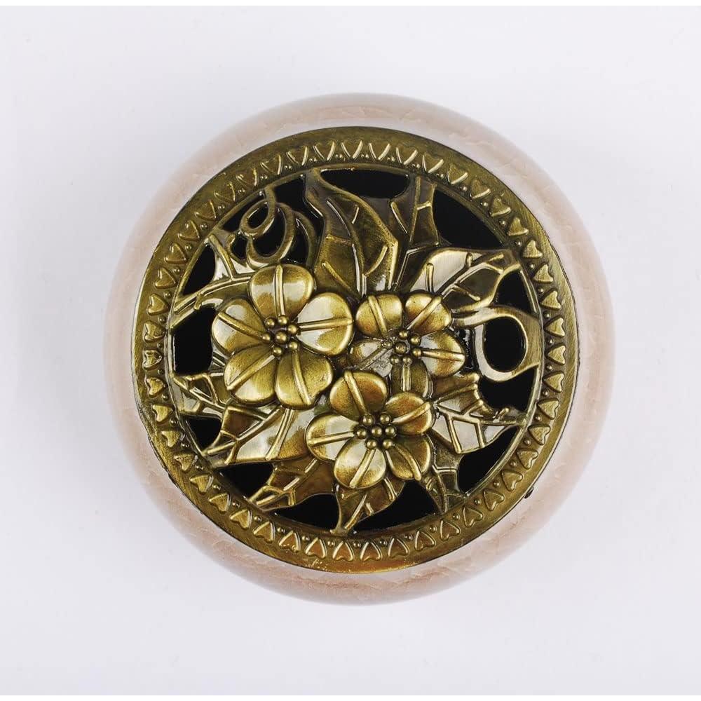 Quemador de Incienso de Cerámica NWFashion Lila con Soporte