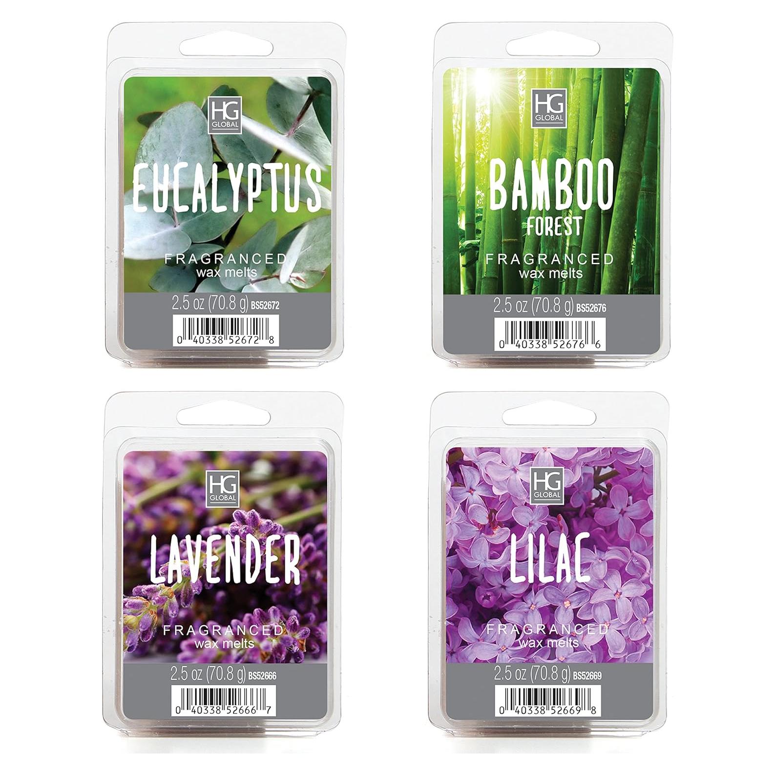 Conjunto de 4 Cubos de Cera Aromatizados Hosley 70.87 g