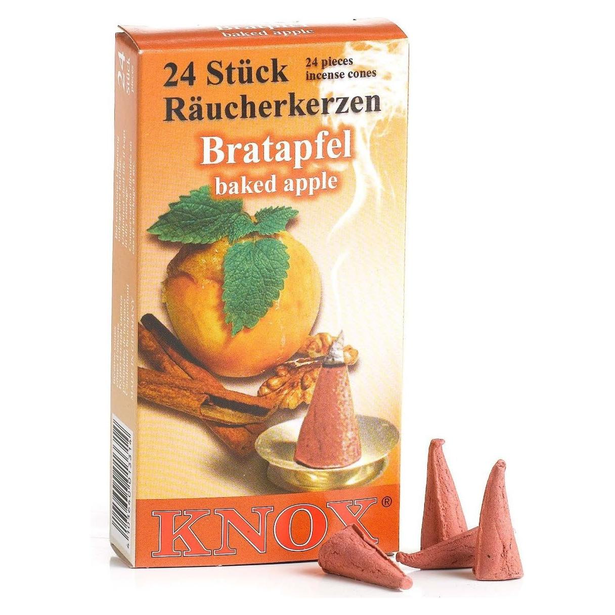 Conos de Incienso Knox Aroma Manzana Horneada 24 Piezas