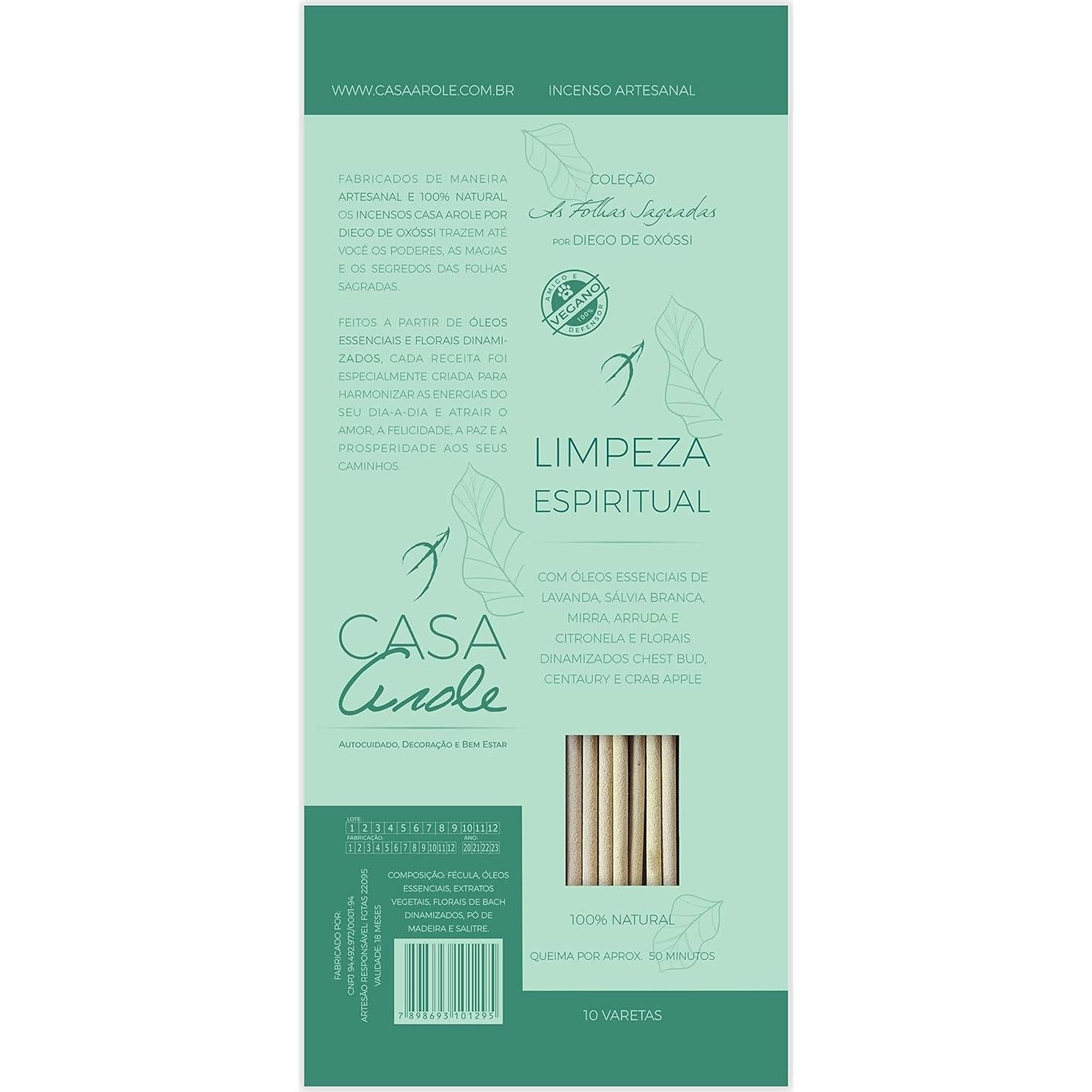 Inciensos Premium de Aromaterapia Casa Arole Limpieza Espiritual