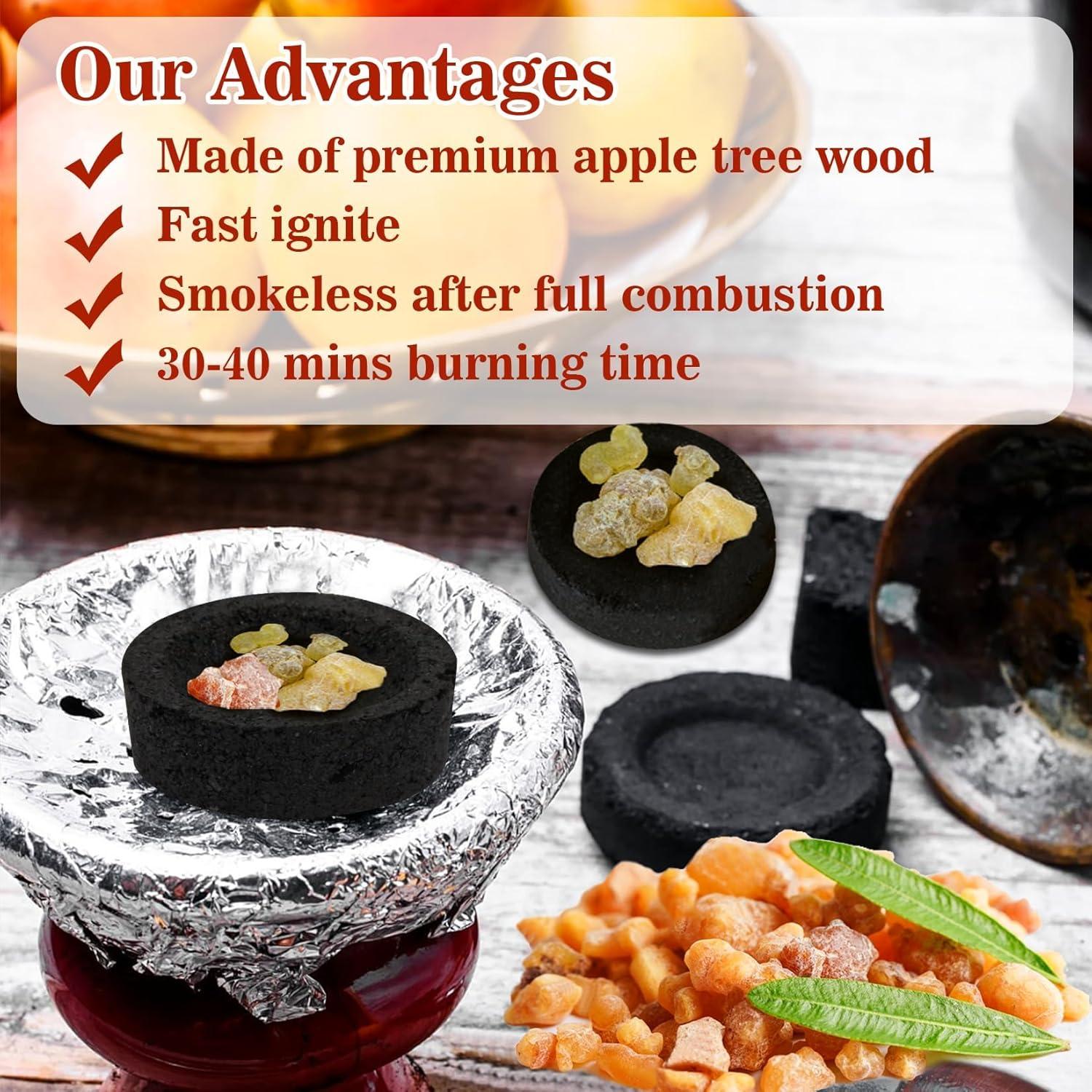 Briquetas de Carbón Natural MAQIHAN 100pcs - Encendido Rápido