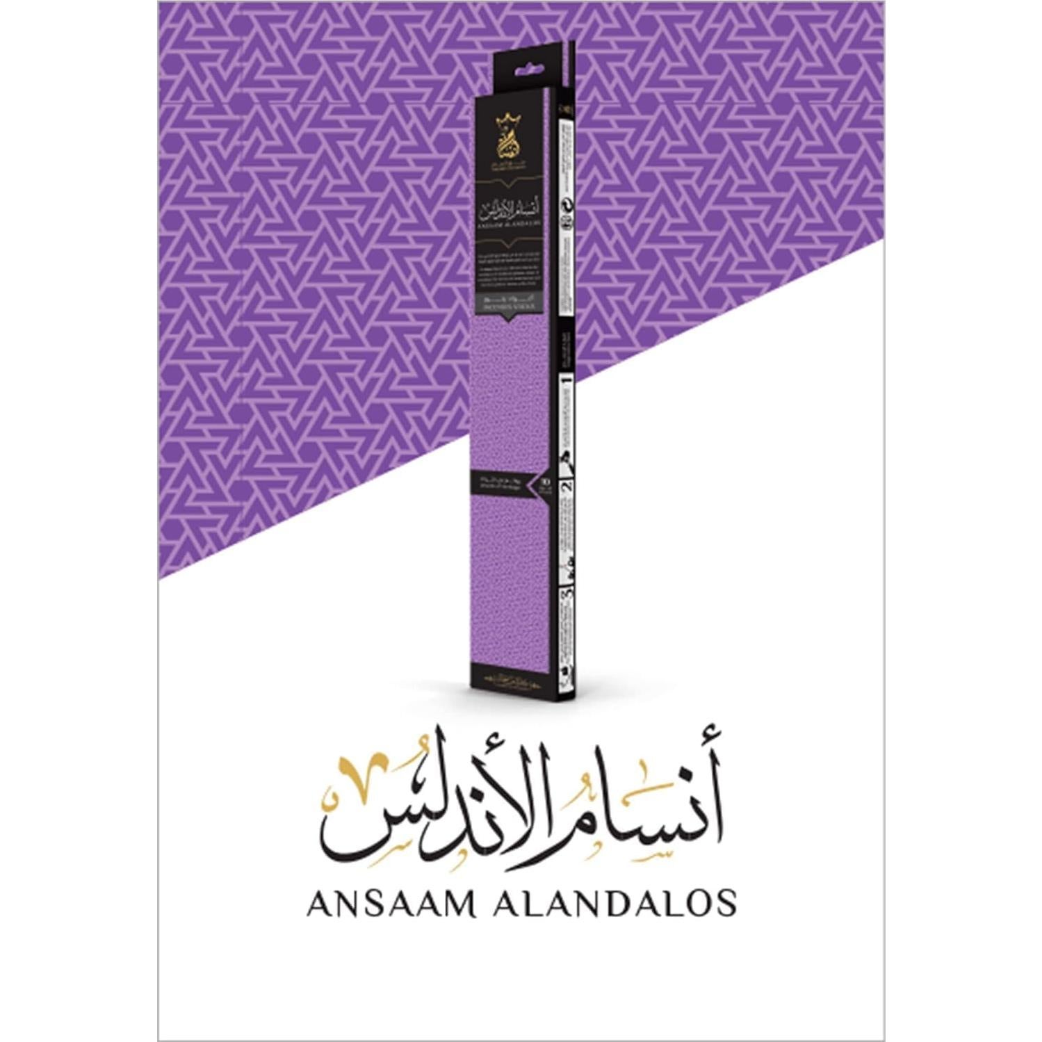 Varitas de Incienso Premium Ansaam Alandalos - 5 Piezas - 5 Horas de Quema