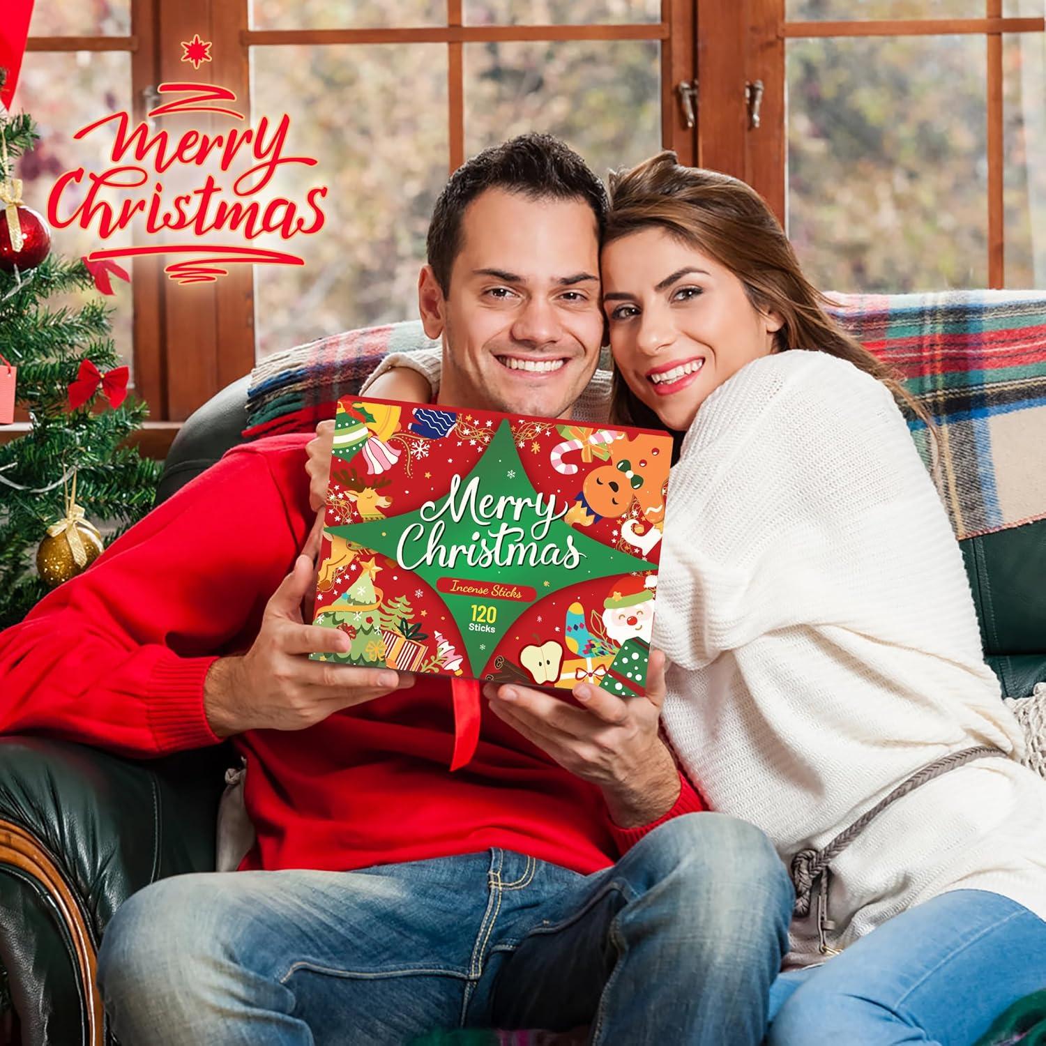 Varitas de Incienso Natural LASENTEUR - 120 Varitas 26cm 6 Aromas Festivos