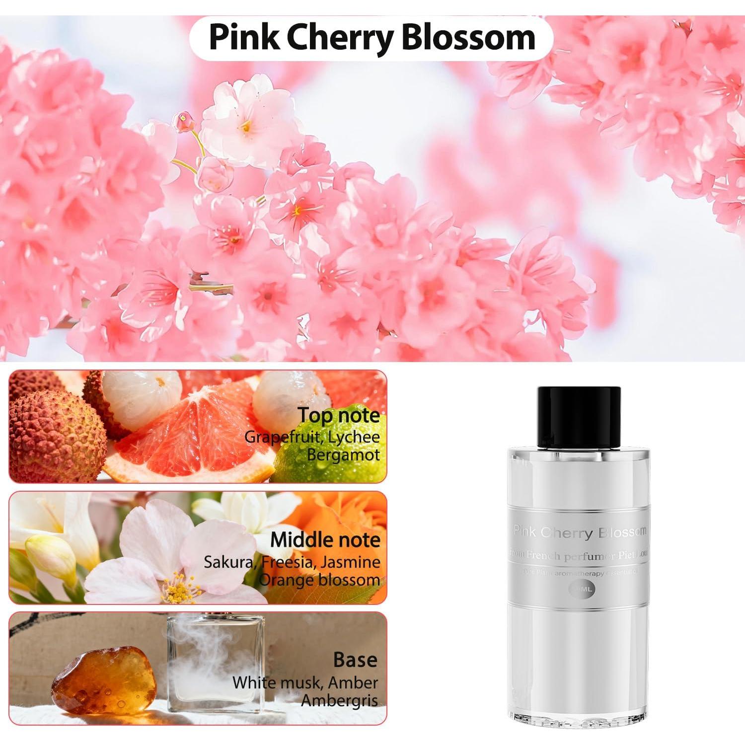 Recarga Aceite Esencial Amor Lyris 100ml Flor de Cerezo Rosa