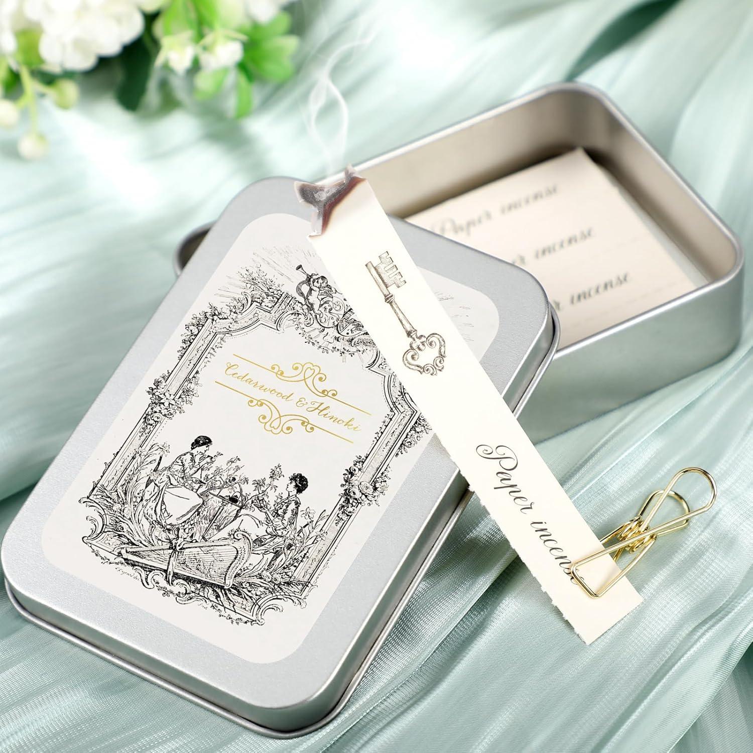 Kits de Incienso de Papel Swiffen - 96 Pcs Madera de Cedro y Hinoki