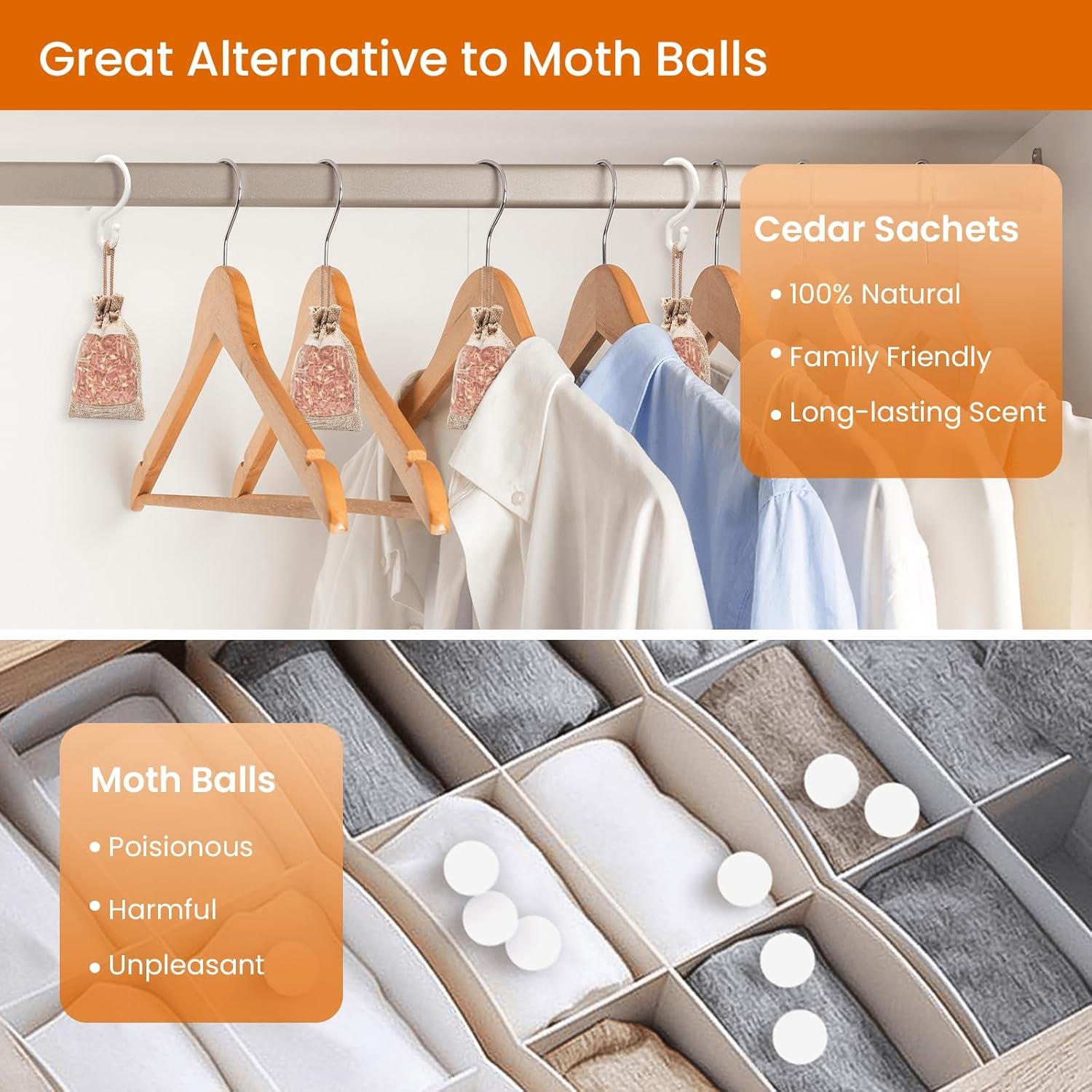 Sachets de Cedro Homode - 10 Chips Aromatizados para Armarios