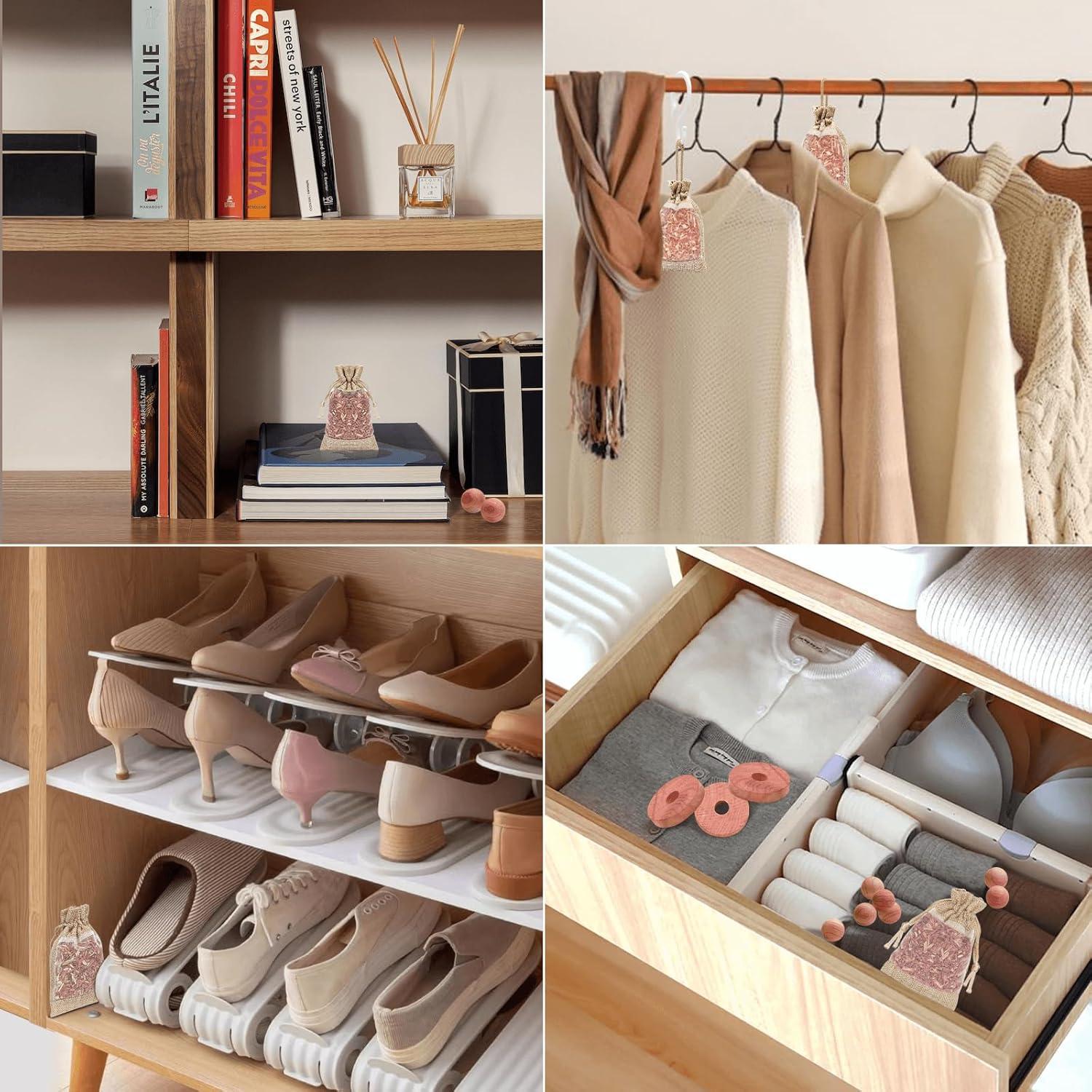 Sachets de Cedro Homode - 10 Chips Aromatizados para Armarios