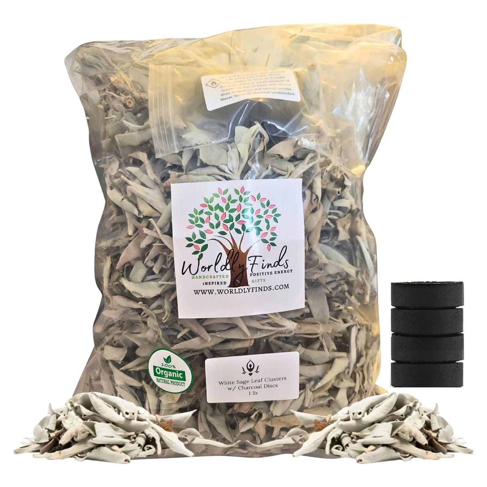 Racimos de Salvia Blanca 0.45 Kg Worldly Finds - Orgánico