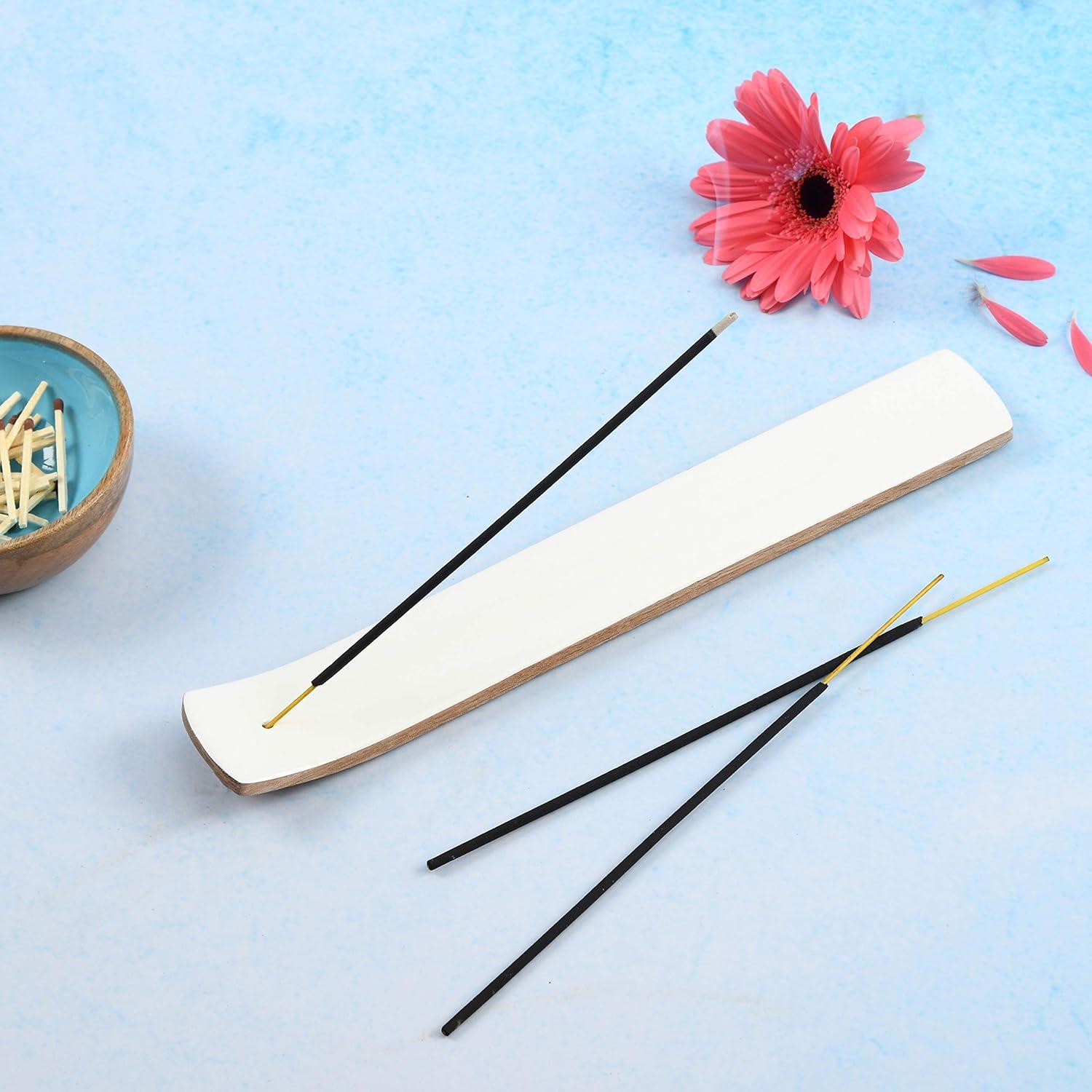 Conjunto de 2 Soportes de Incienso Folkulture Madera de Mango