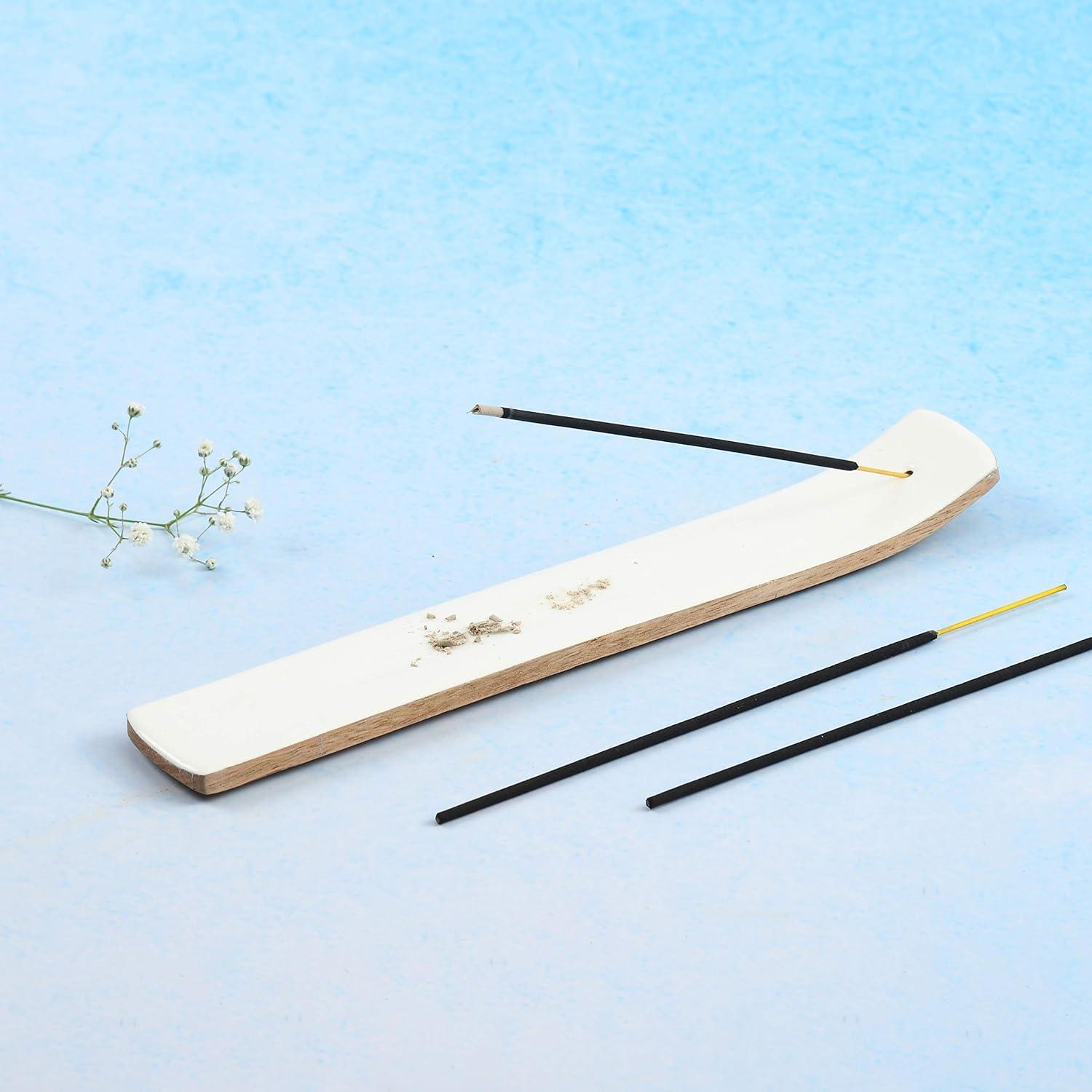 Conjunto de 2 Soportes de Incienso Folkulture Madera de Mango