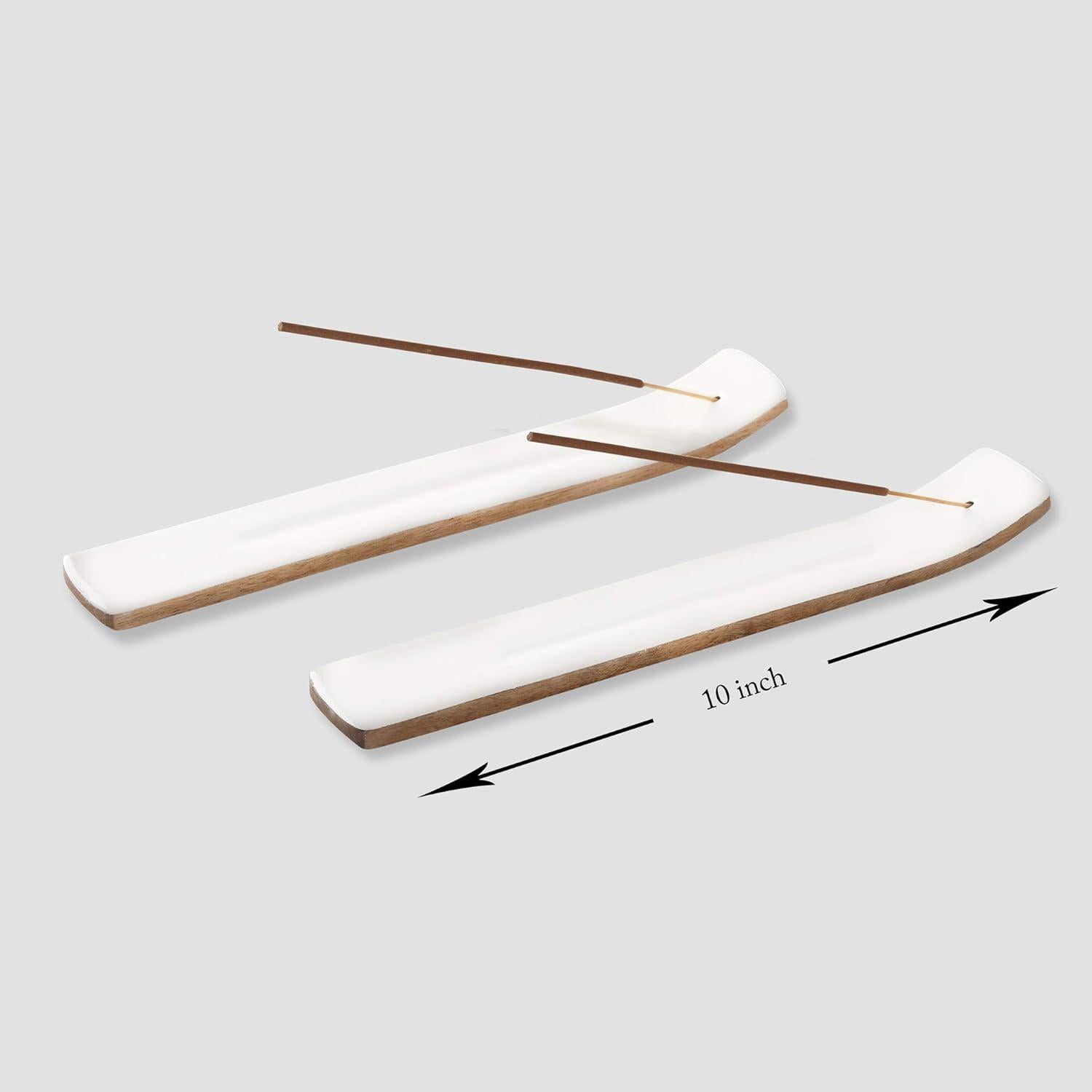 Conjunto de 2 Soportes de Incienso Folkulture Madera de Mango