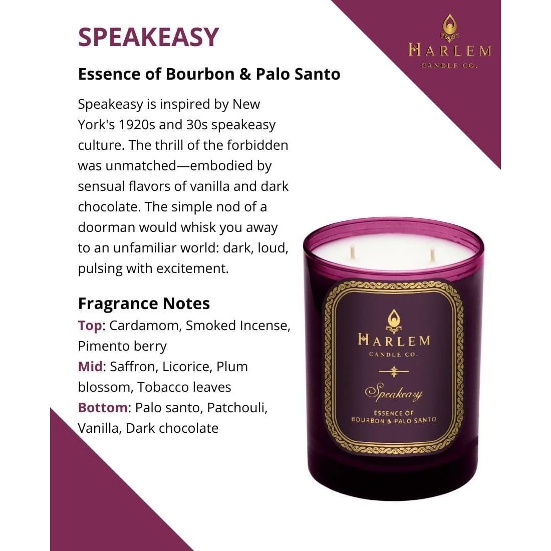 Vela Aromática de Soja Harlem Candle Co. Speakeasy 311 g