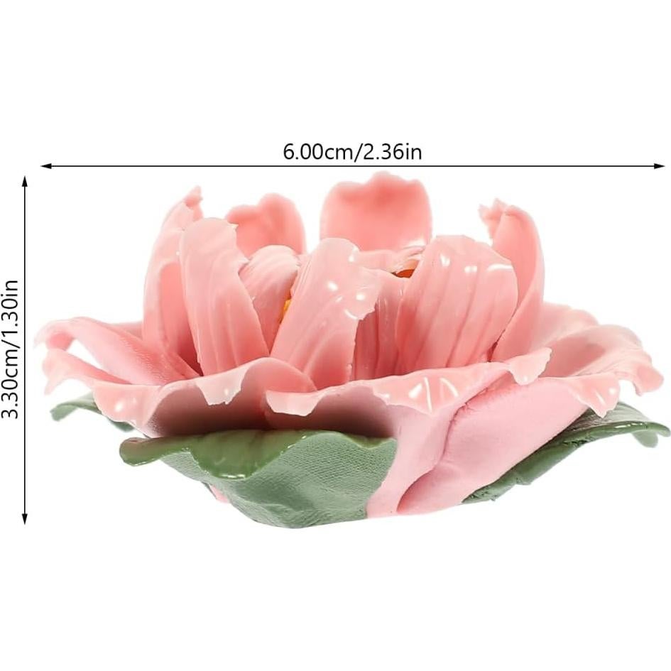 Soporte para Incienso Alipis Cerámica Flor Peonía 6x6x3.3cm