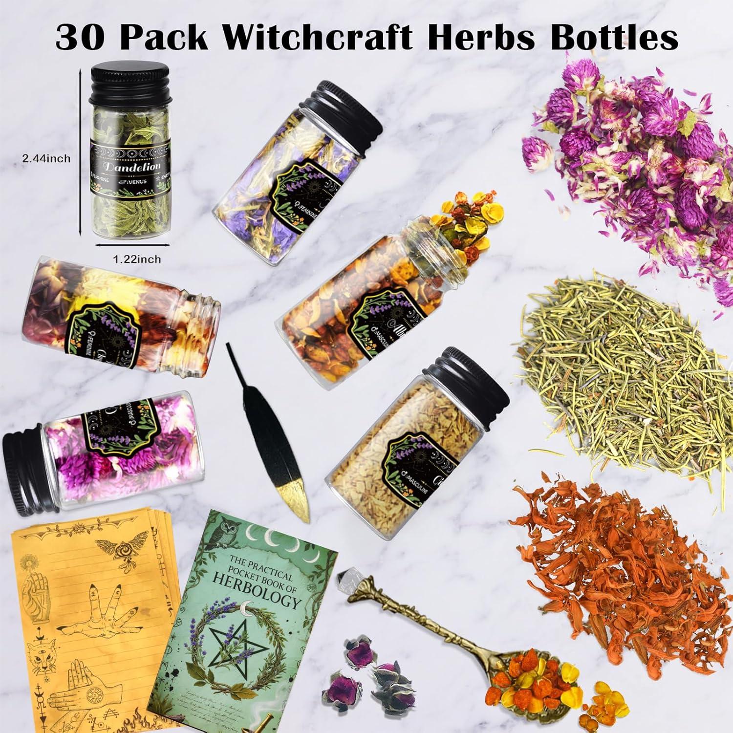 Kit de Brujería Ainswei 30 Hierbas y Flores Secas 1.02kg