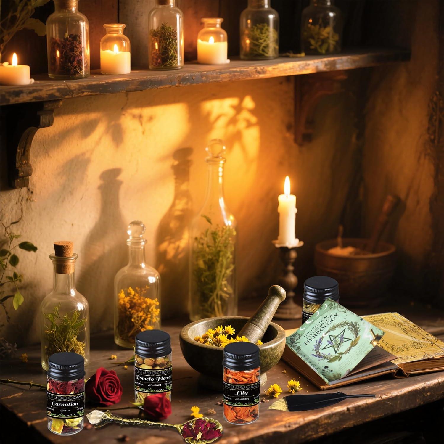 Kit de Brujería Ainswei 30 Hierbas y Flores Secas 1.02kg