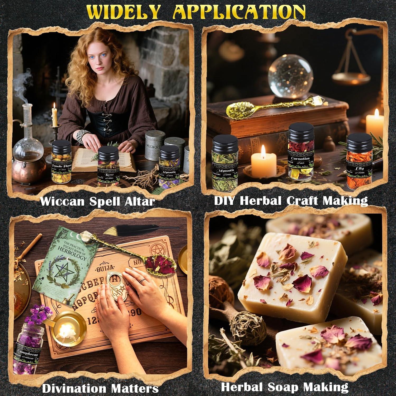 Kit de Brujería Ainswei 30 Hierbas y Flores Secas 1.02kg