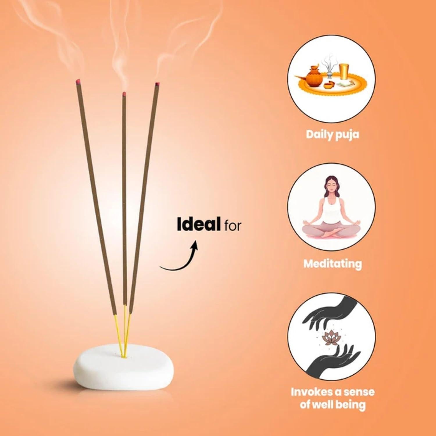 Juego de Incienso Premium Hashcart - 3 Fragancias Naturales