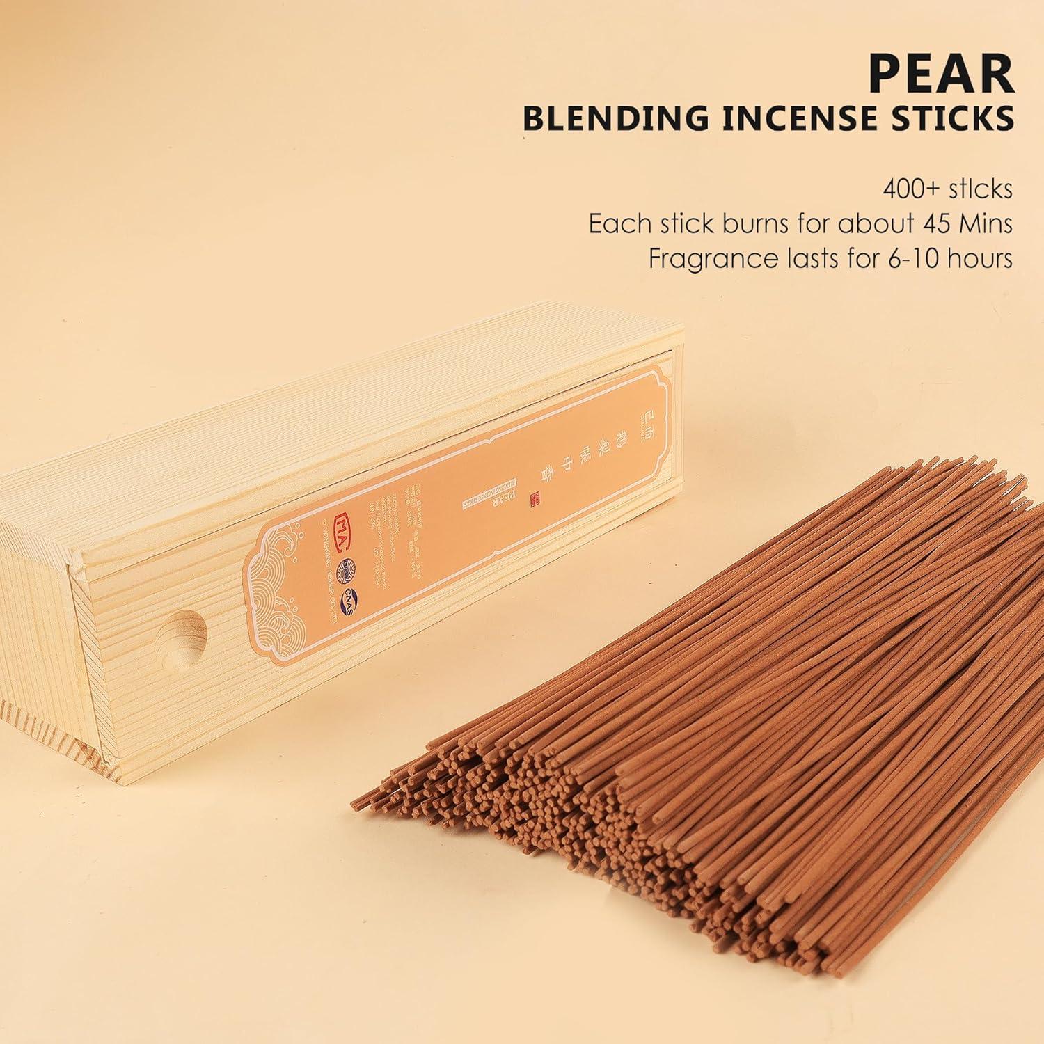 400 Varitas de Incienso AEIUER Pera Natural Sin Aditivos