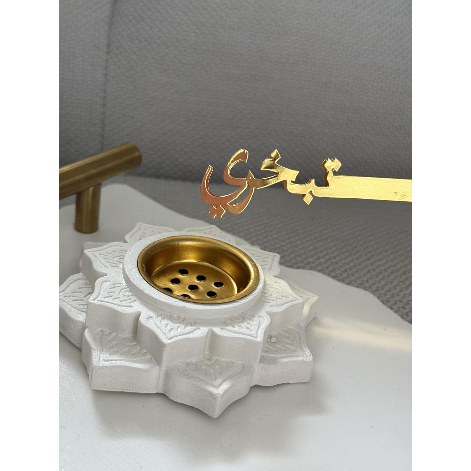 Horno de Incienso Mandala Concreto Oasis Moderno + 10 Conos