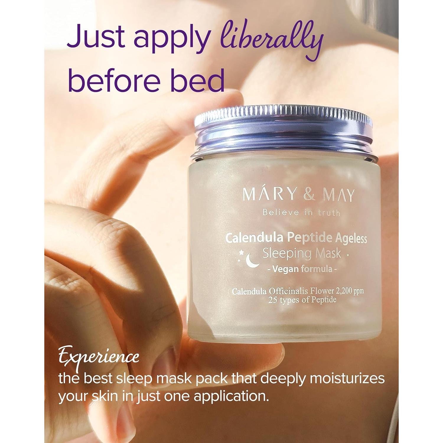 Máscara de Noche Vegana Mary&May 110ml Hidratante Facial