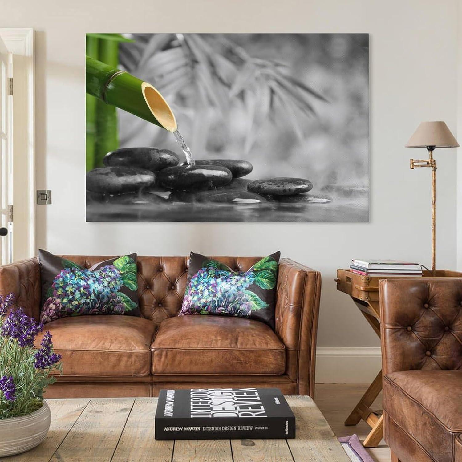 Póster Zen Minimalista en Lienzo 40x60cm Sin Marco