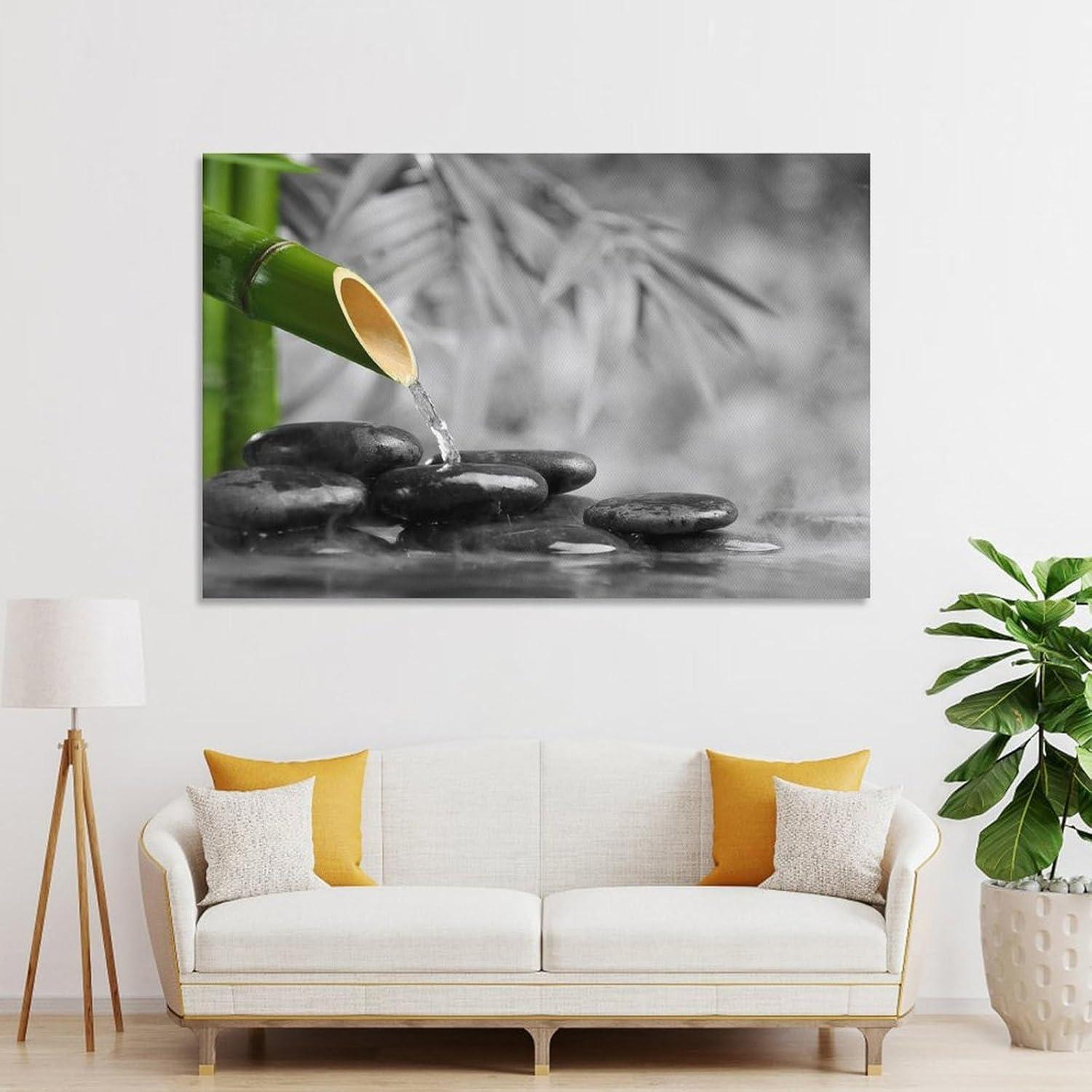 Póster Zen Minimalista en Lienzo 40x60cm Sin Marco