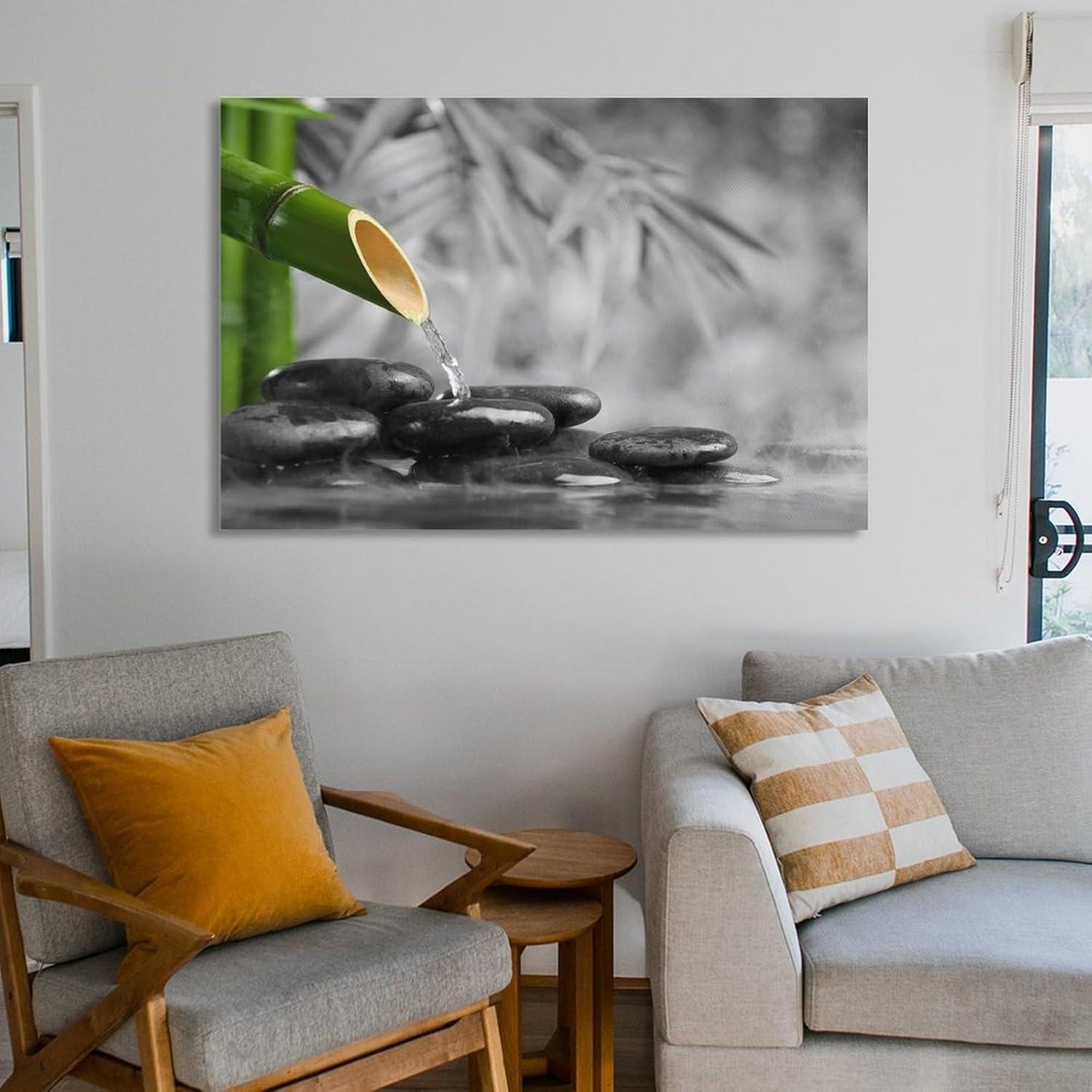 Póster Zen Minimalista en Lienzo 40x60cm Sin Marco