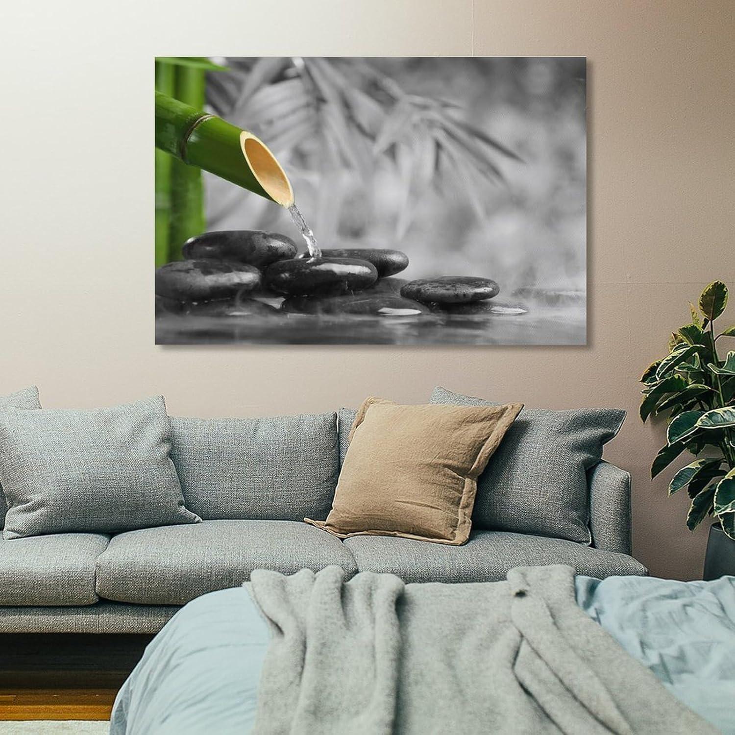 Póster Zen Minimalista en Lienzo 40x60cm Sin Marco